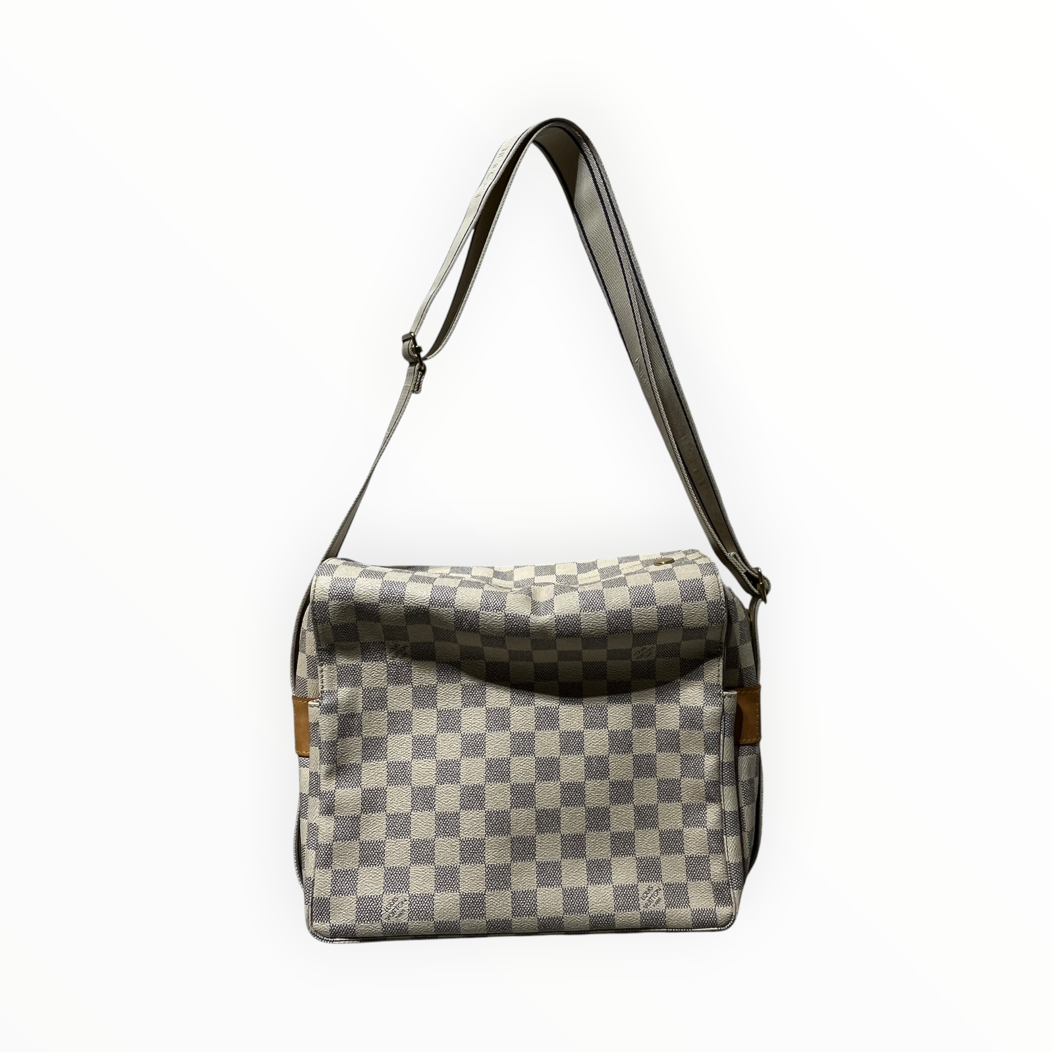 LOUIS VUITTON/Cross Body Bag/Monogram/Leather/WHT/Damier Azur Naviglio view 2
