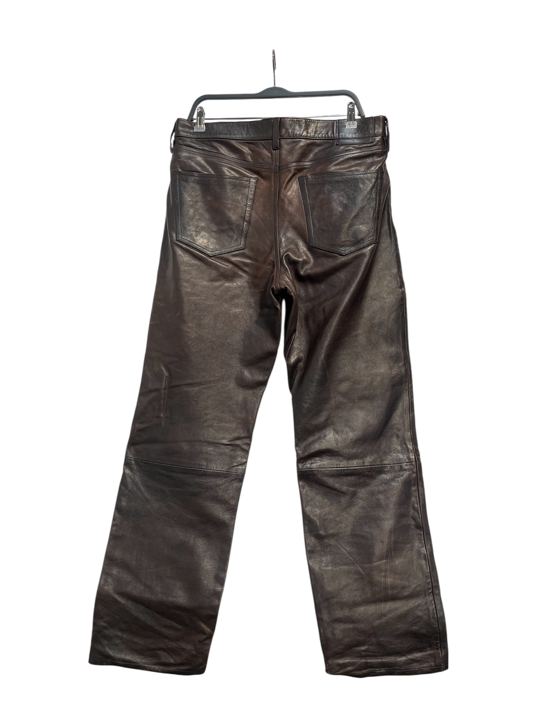 STUSSY/Pants/32/Leather/BRW/LEATHER NEW CLASSIC PANTS view 2