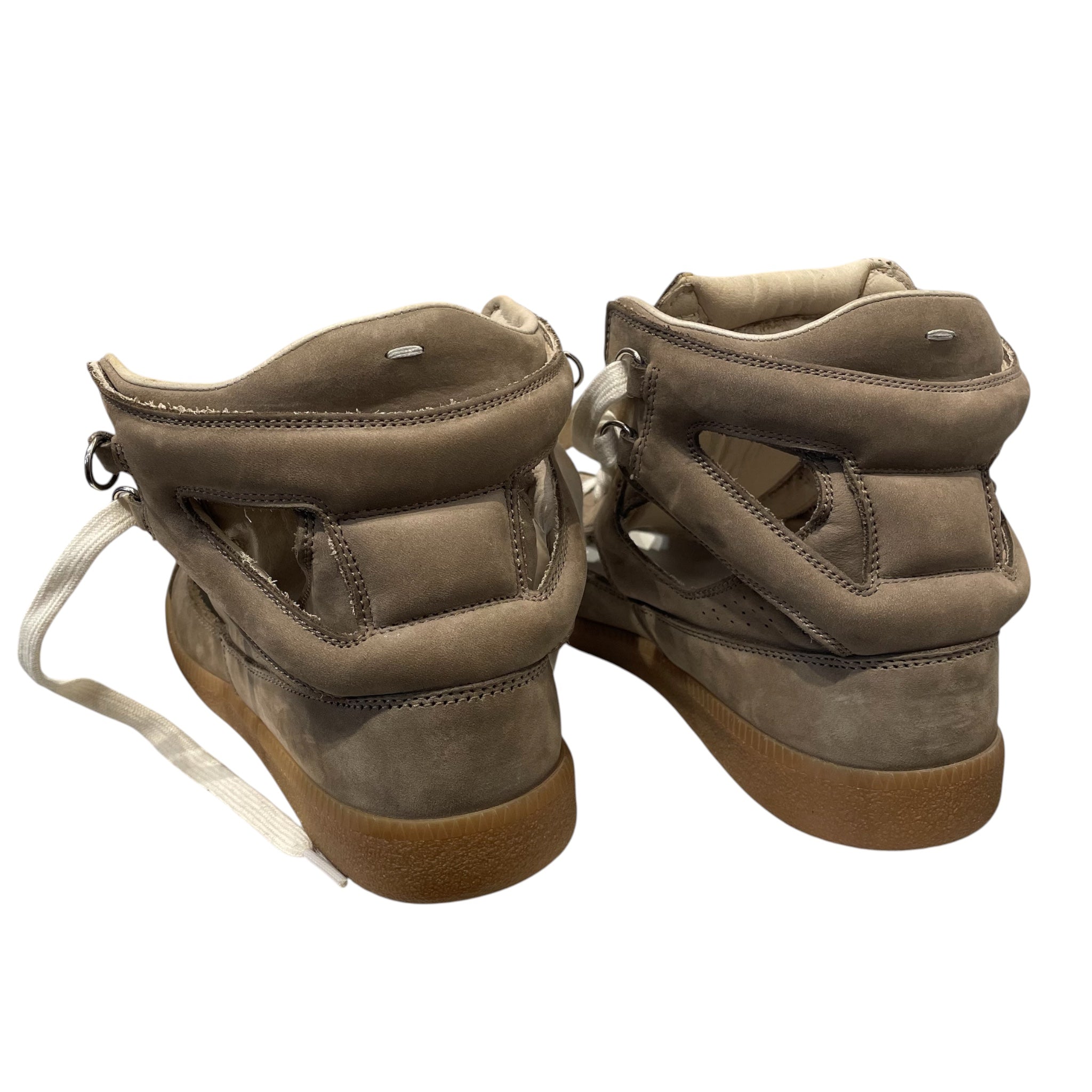 Maison Martin Margiela/Hi-Sneakers/Suede/BEG/leather trainers view 2