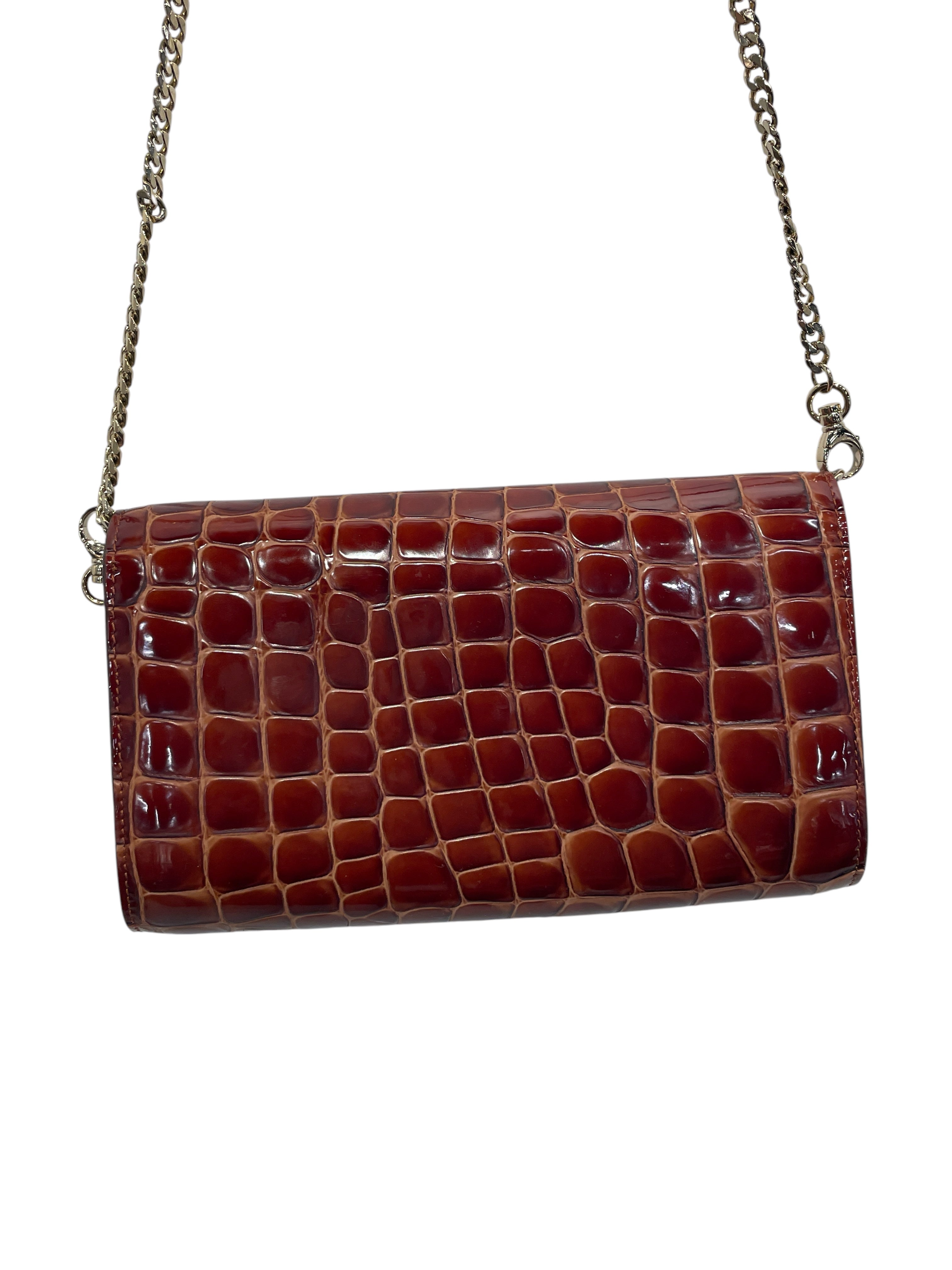 Christian Louboutin/Hand Bag/BRW/LOUBI54 CROC-EMBOSSED view 4