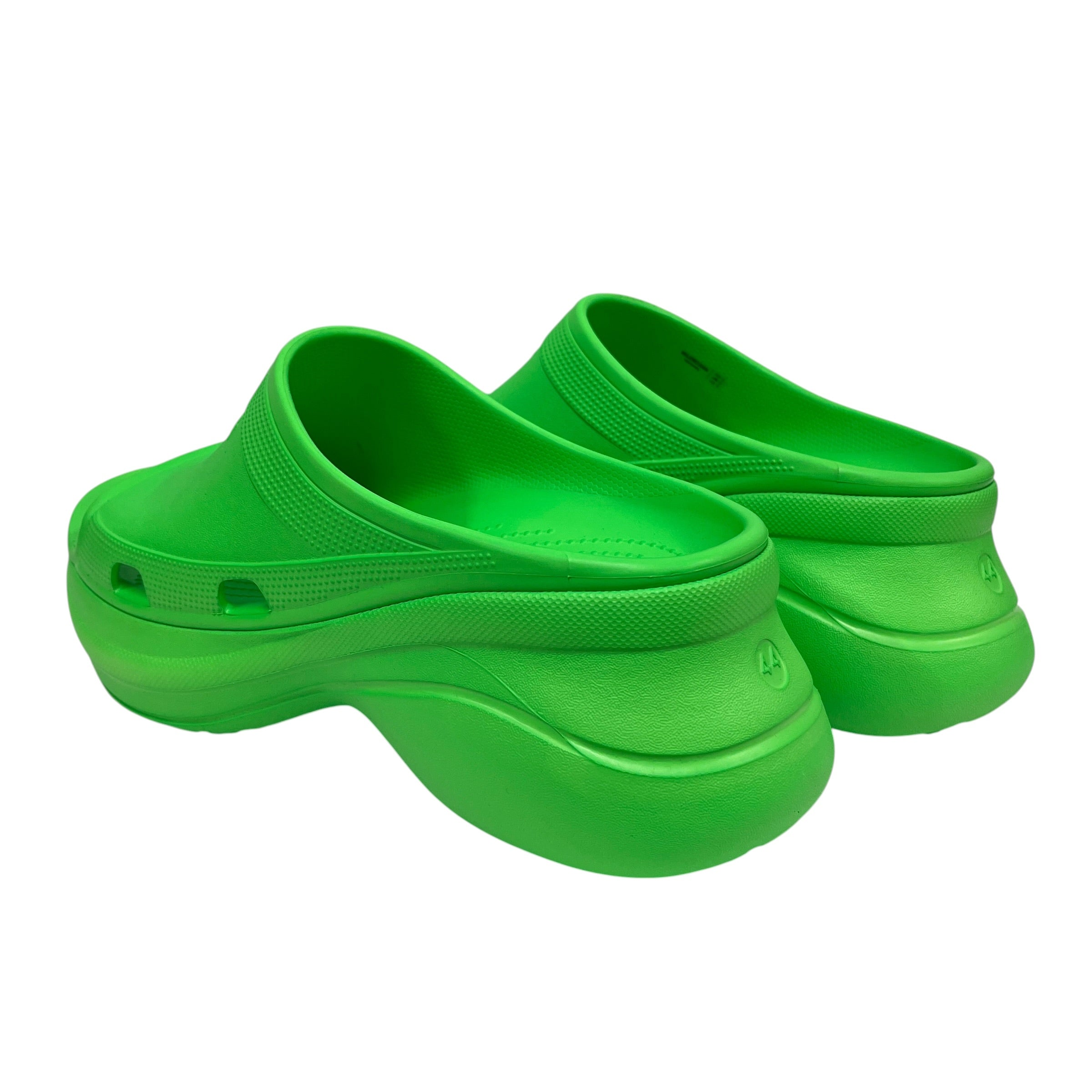 BALENCIAGA/Sandals/EU 44/GRN/Slip-on/POOL CROCS NEON view 2