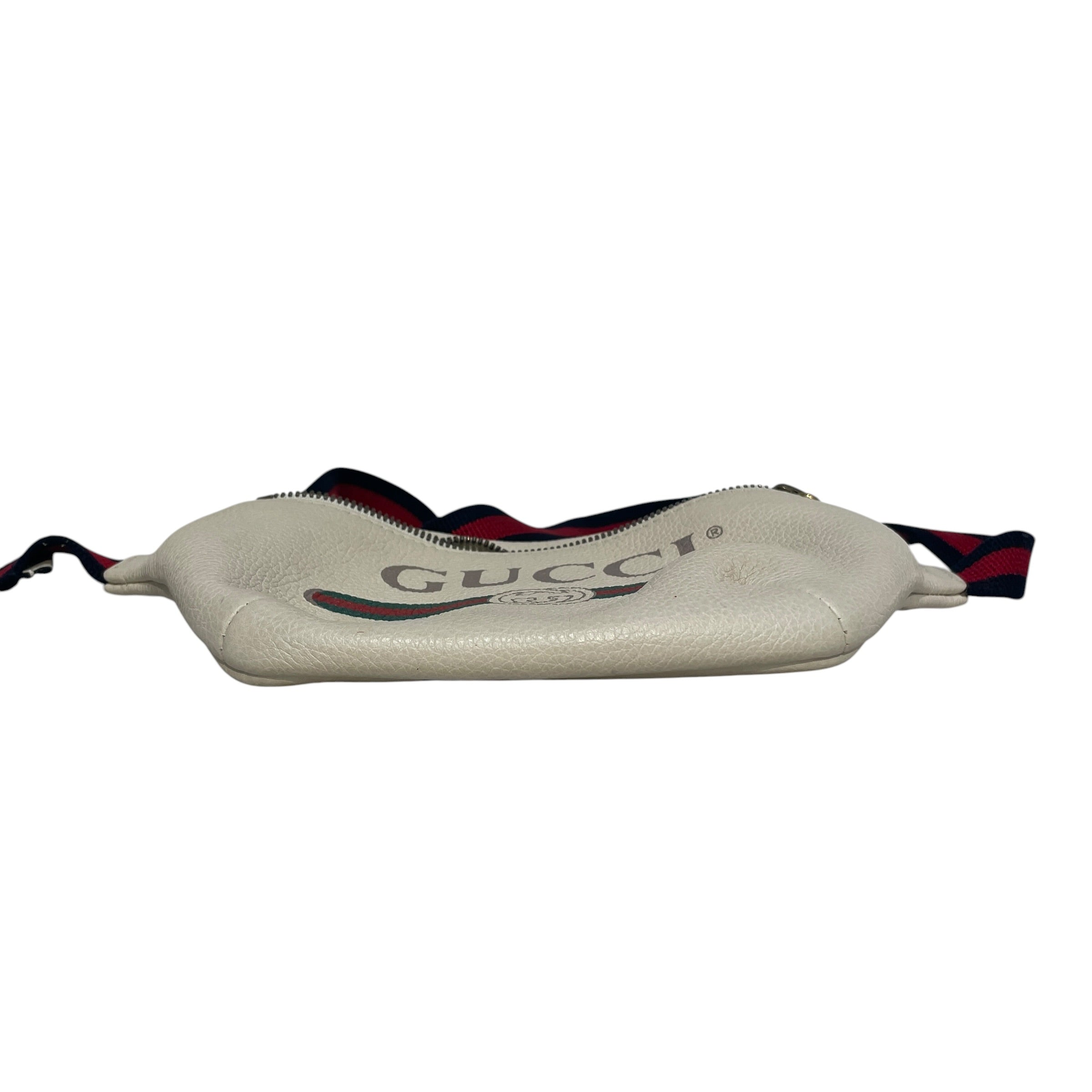 GUCCI/Fanny Pack/Graphic/Leather/WHT/Logo Belt Bag view 4