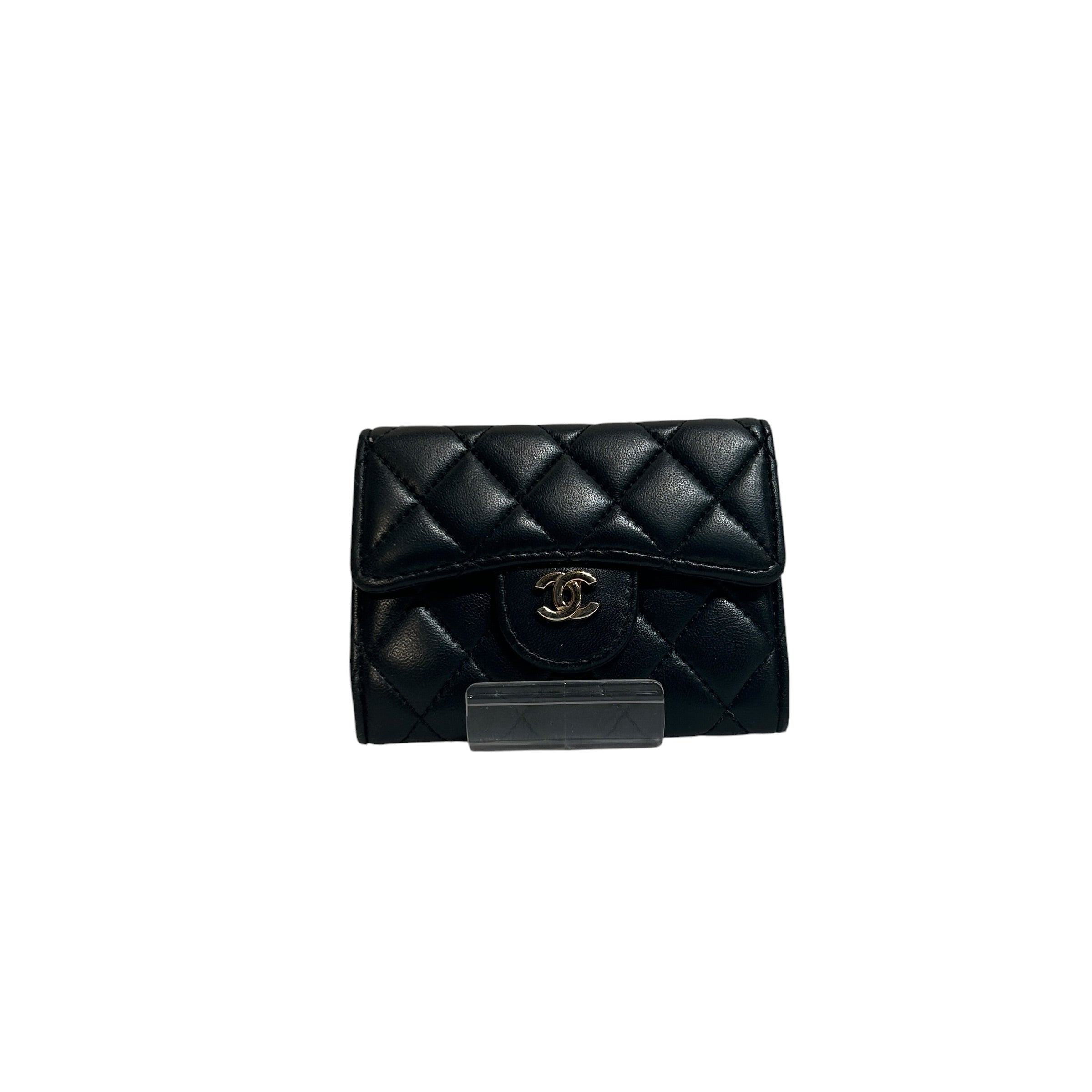 CHANEL/Coin Wallet/Leather/BLK/L's/flap coin holder view 1