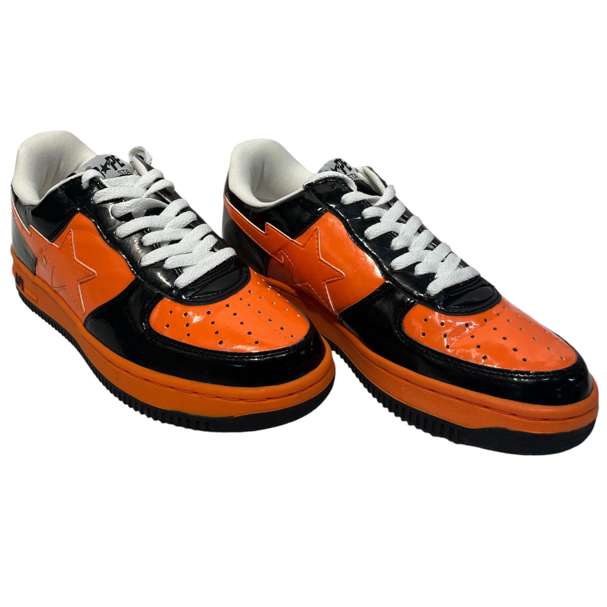 BAPE STA!/Low-Sneakers/US 8/Leather/ORN/Halloween view 1