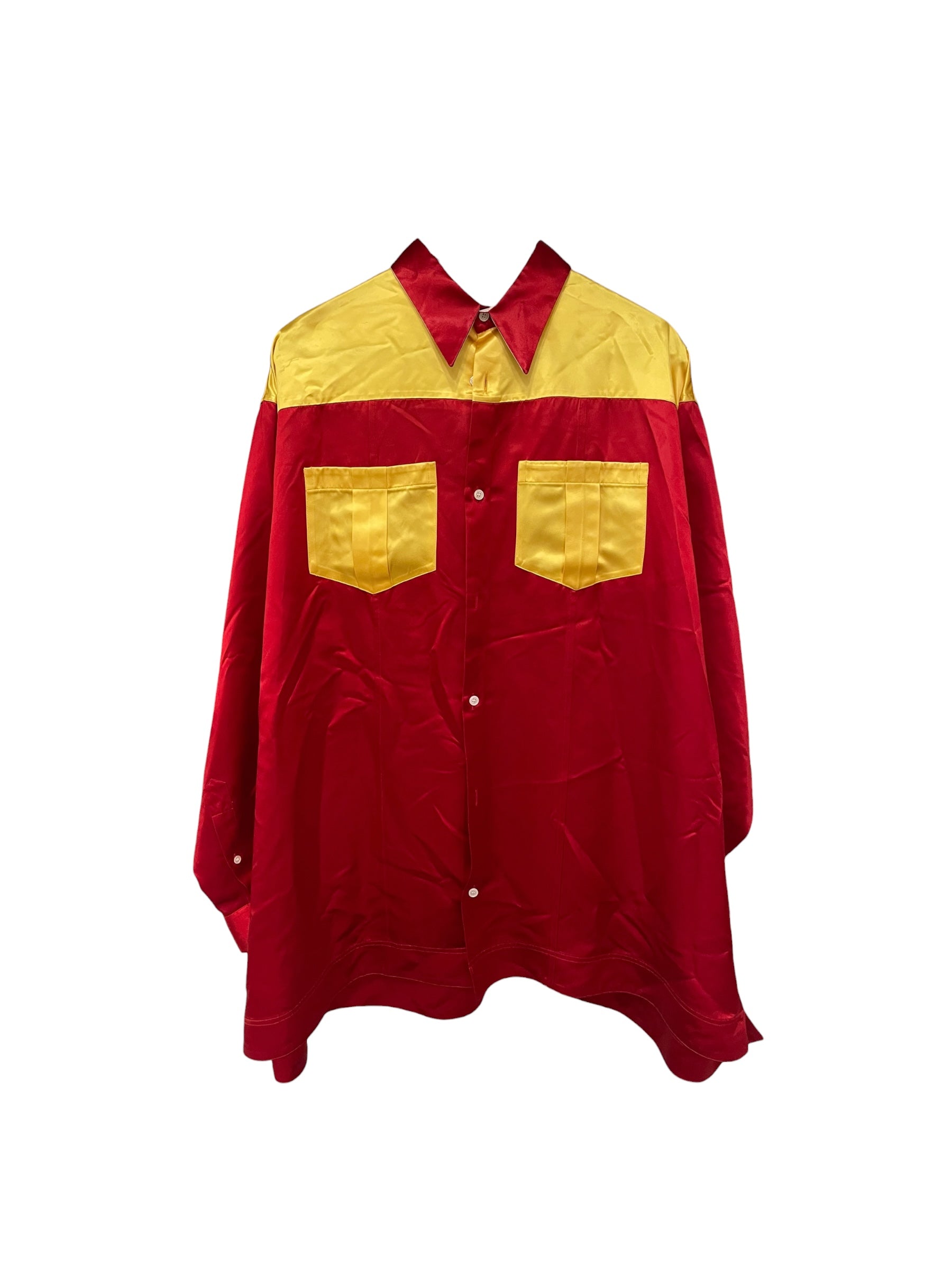 Calvin Klein 205W39NYC/LS Shirt/M/Polyester/RED/RED YELLOW DRESS SHIRT view 1