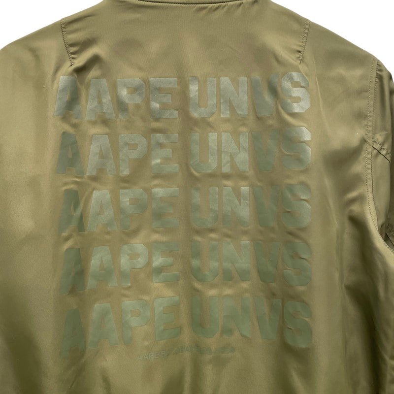 AAPE BY A BATHING APE/Reversible Bomber Jacket/M