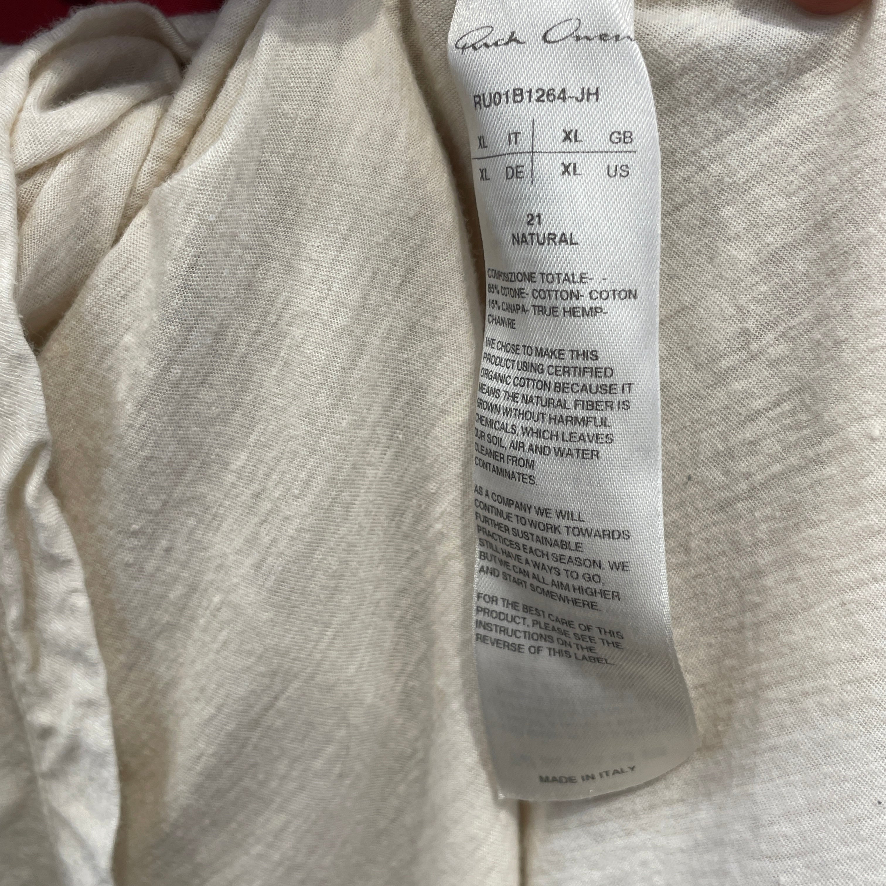 Rick Owens/Jacket/4/Cotton/BEG/ view 3