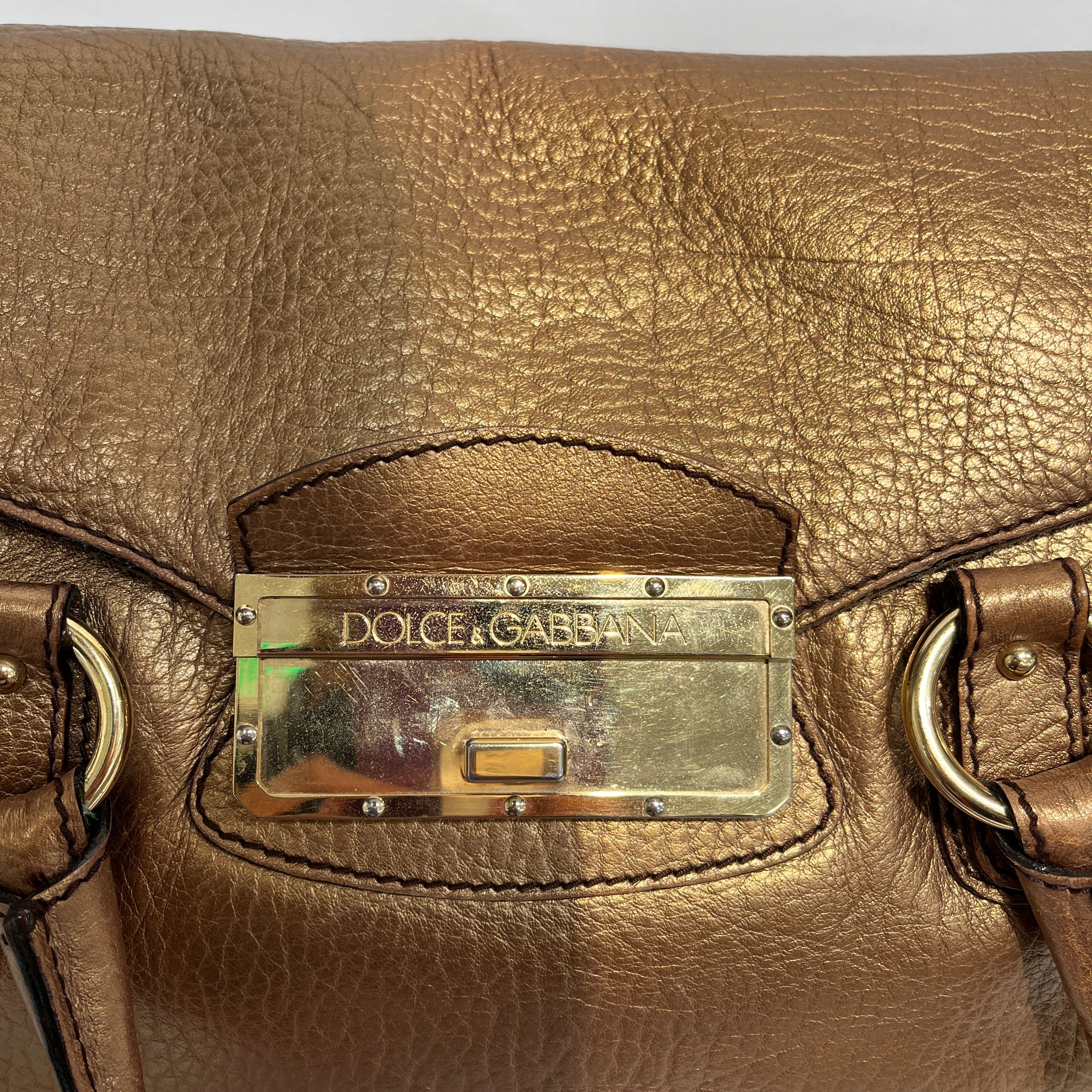 DOLCE&GABBANA/Hand Bag/Leather/GLD/FLAP BAG view 5