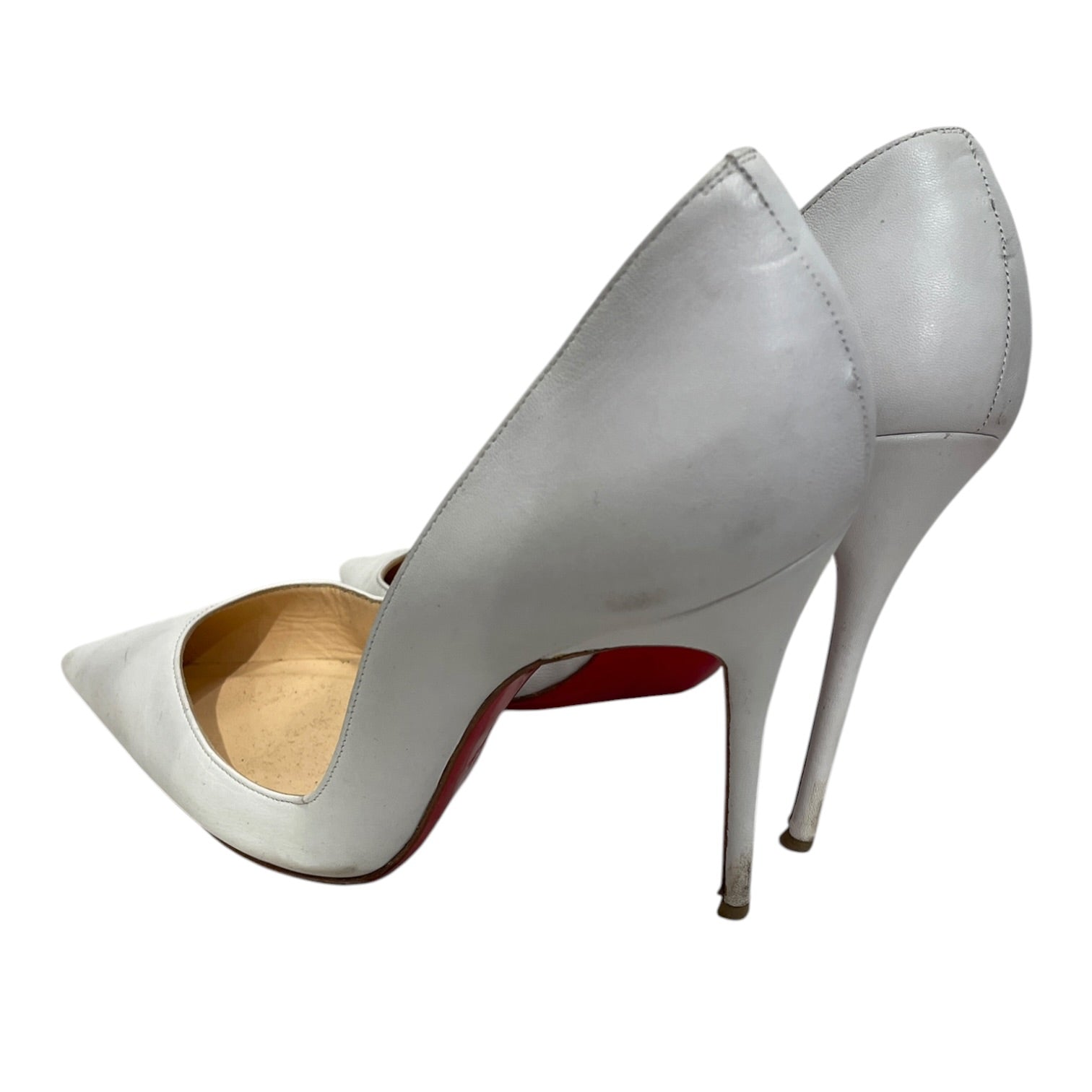 Christian Louboutin/Heels/EU 40/Leather/WHT/SKINNY HEEL view 2