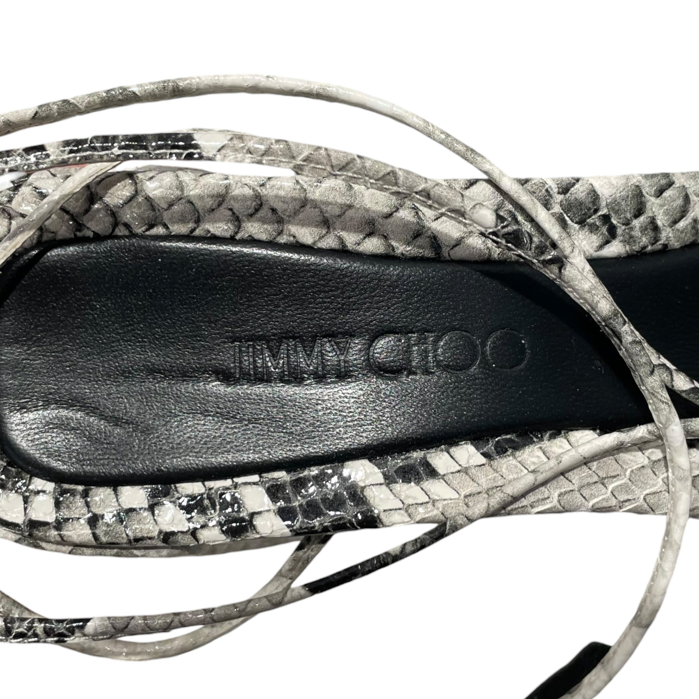JIMMY CHOO/Heels/EU 37/Animal Pattern/Leather/MLT/onyxia 70 snakeskun view 5