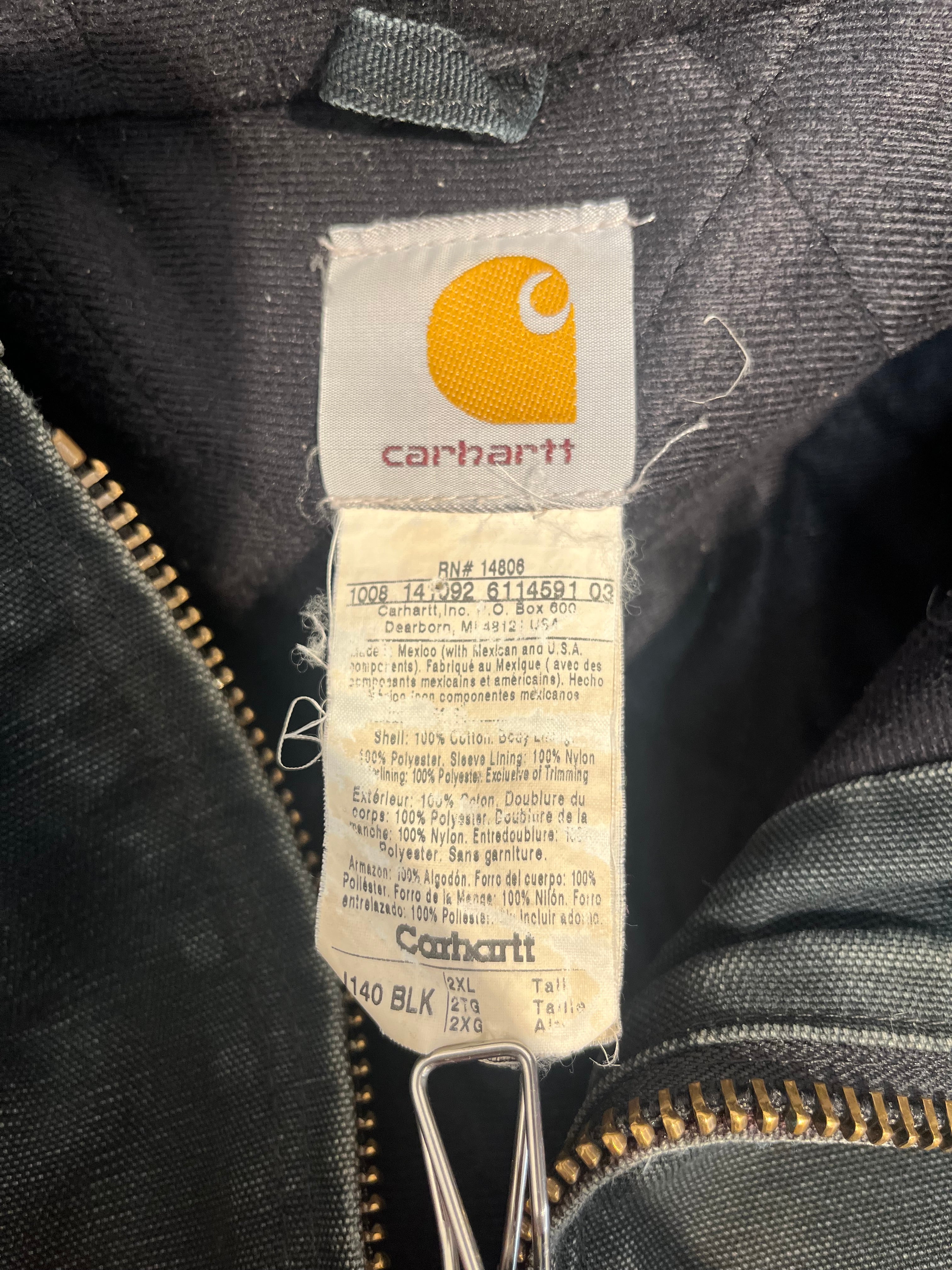 Carhartt/Denim Jkt/XXL/Cotton/BLK/FADED DISTRESSEDD view 7