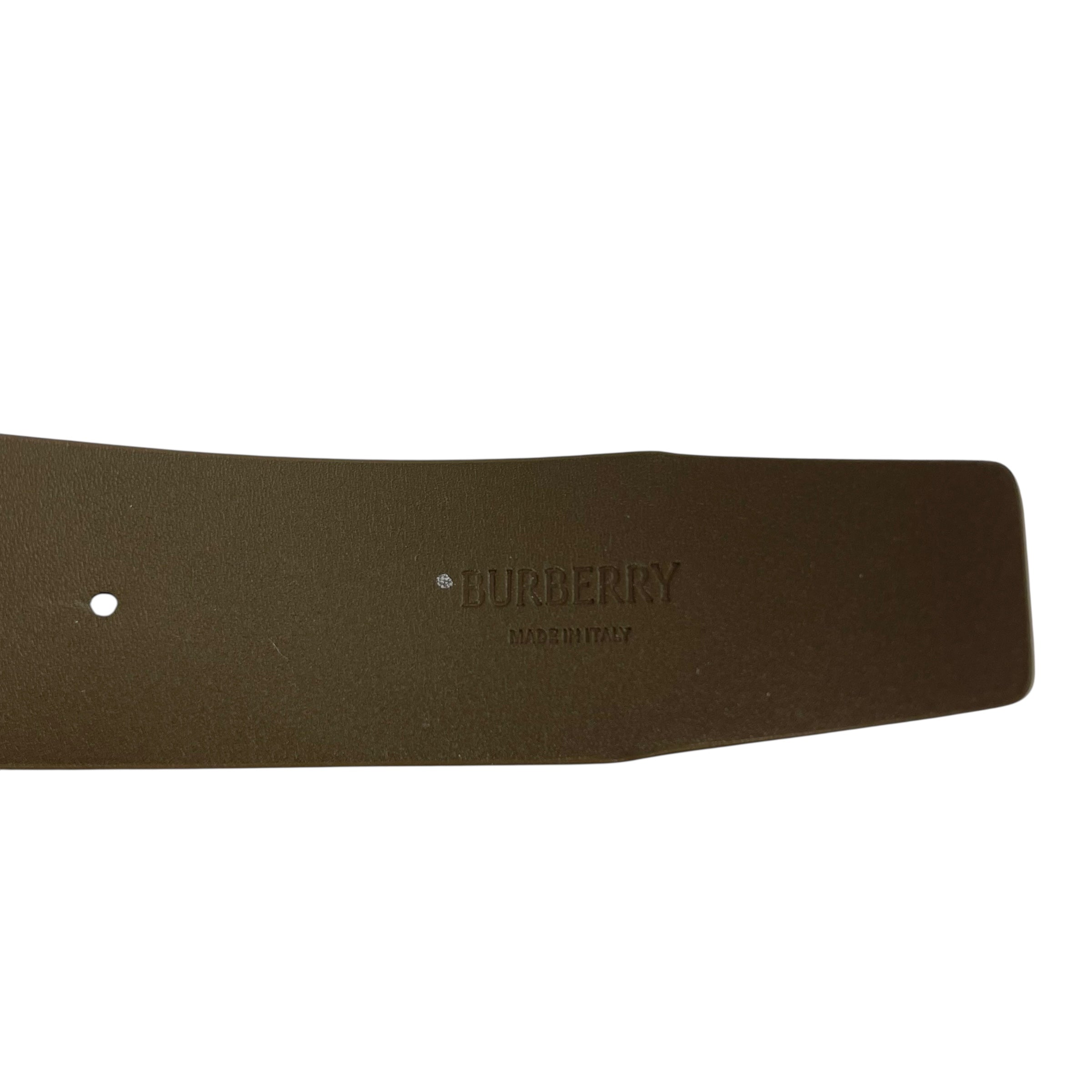 BURBERRY BLUE LABEL/Belt/Leather/KHK/MATTE view 3