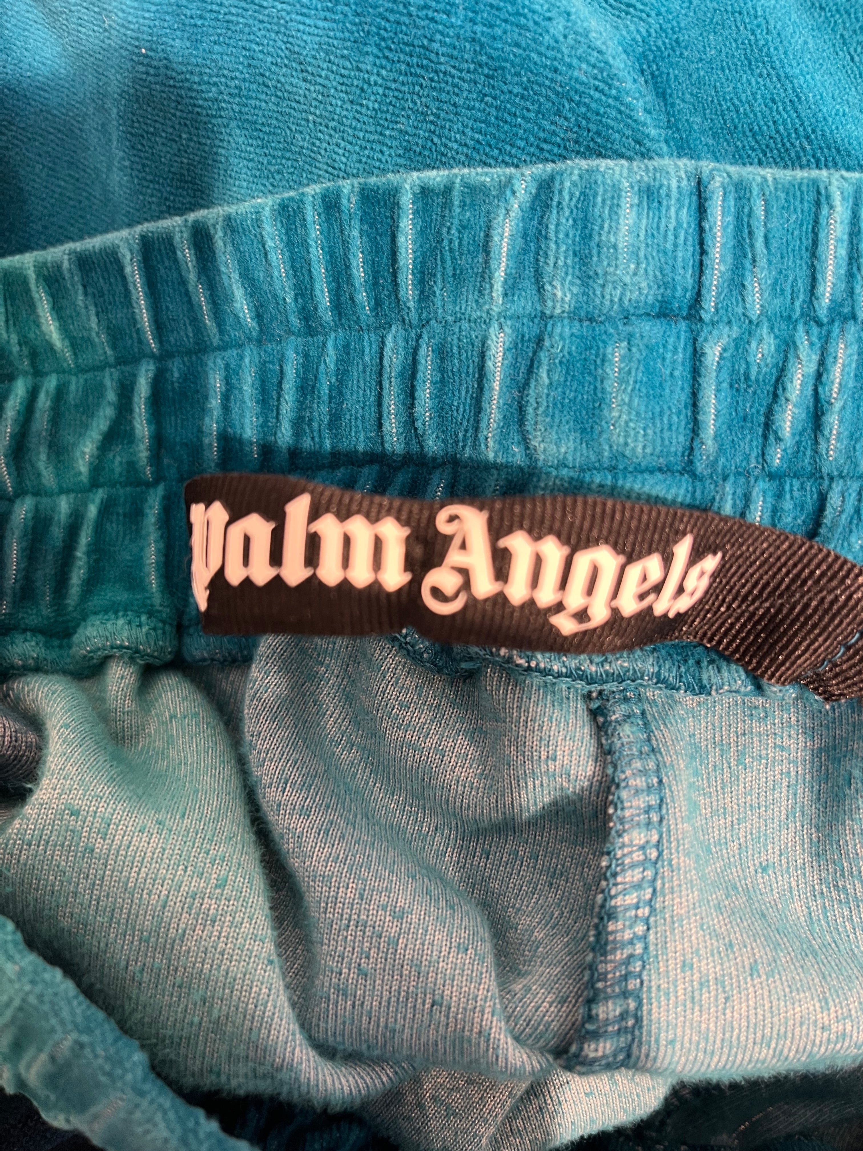 Palm Angels/Pants/XL/Cotton/BLU/TIE DYE CHENILE TRACK PANTS view 2