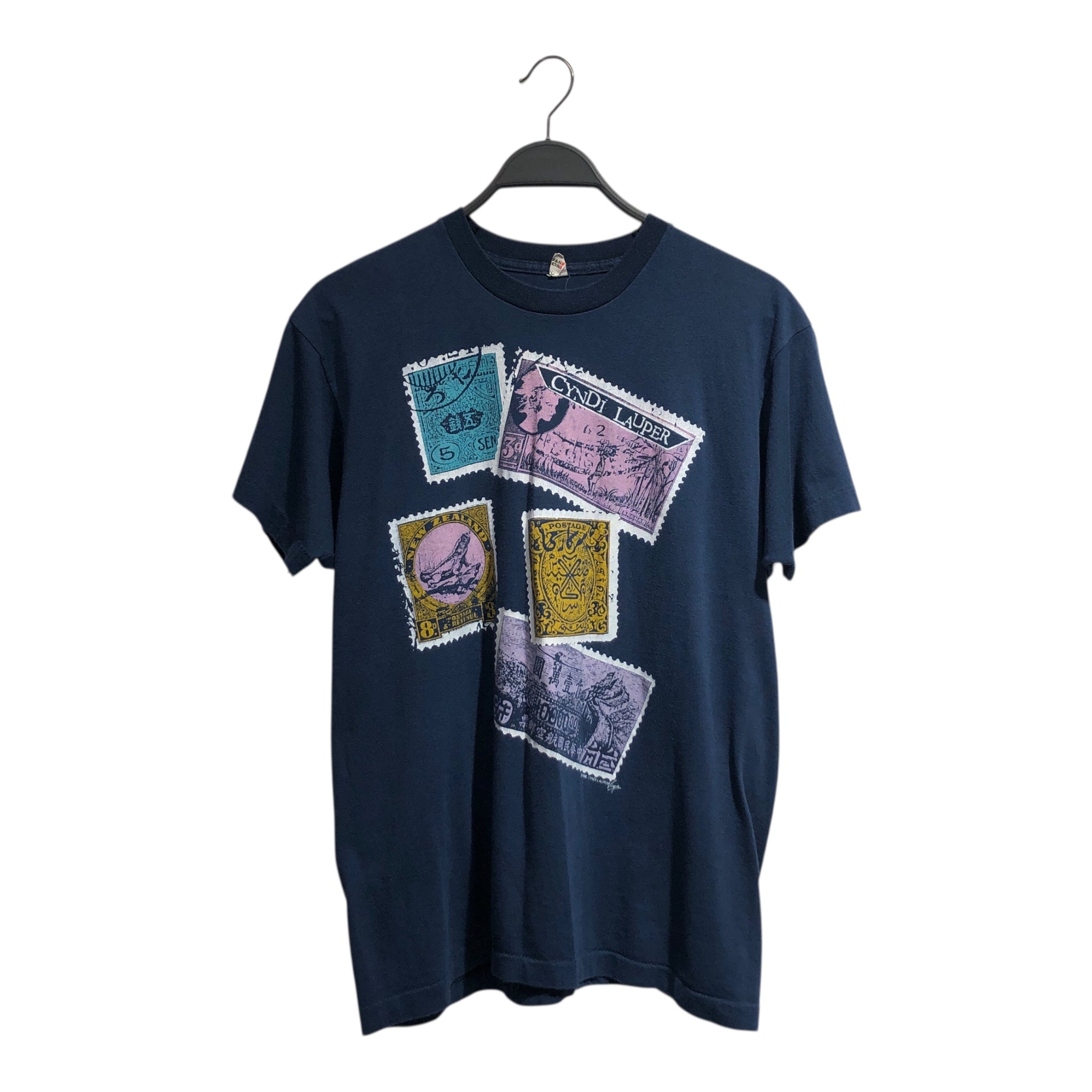 Vintage/T-Shirt/XL/Cotton/NVY/Graphic/cyndi lauper 1986 tour shirt view 1
