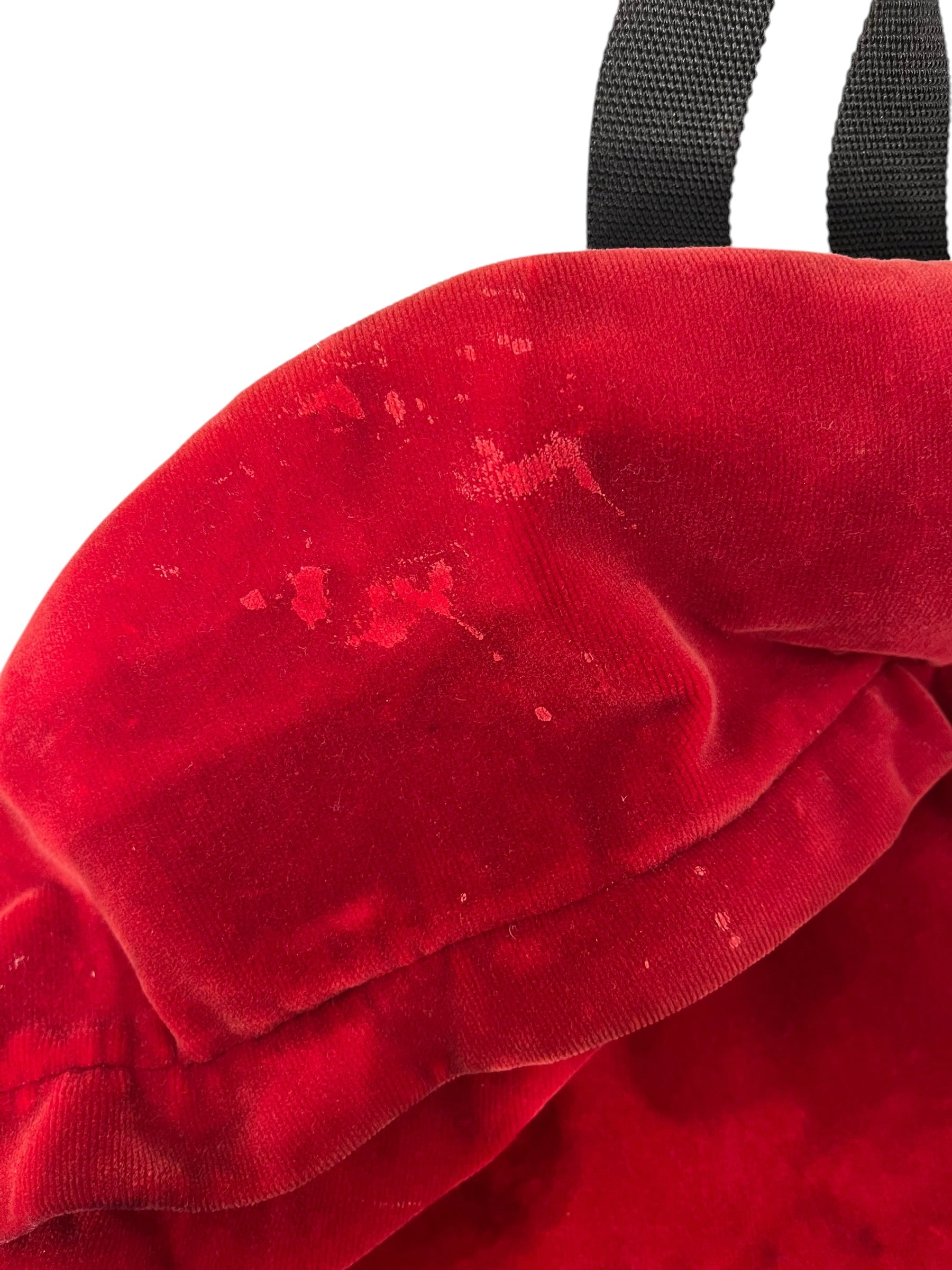 SAINT LAURENT/Backpack/Leather/RED/RED FELT GOLD LOGO FRONT view 7