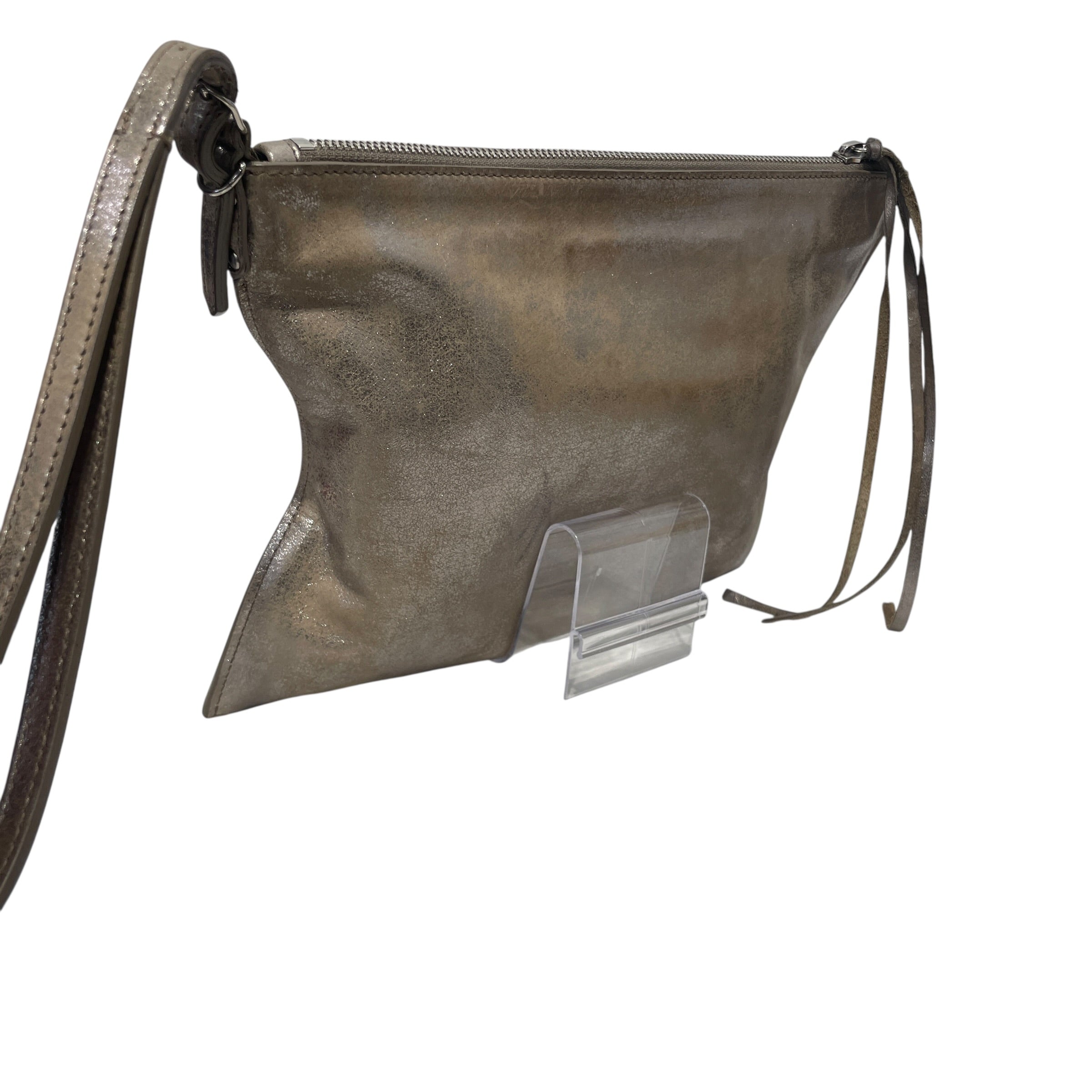 BALENCIAGA/Pouch/Leather/SLV/city leather vanity case view 3