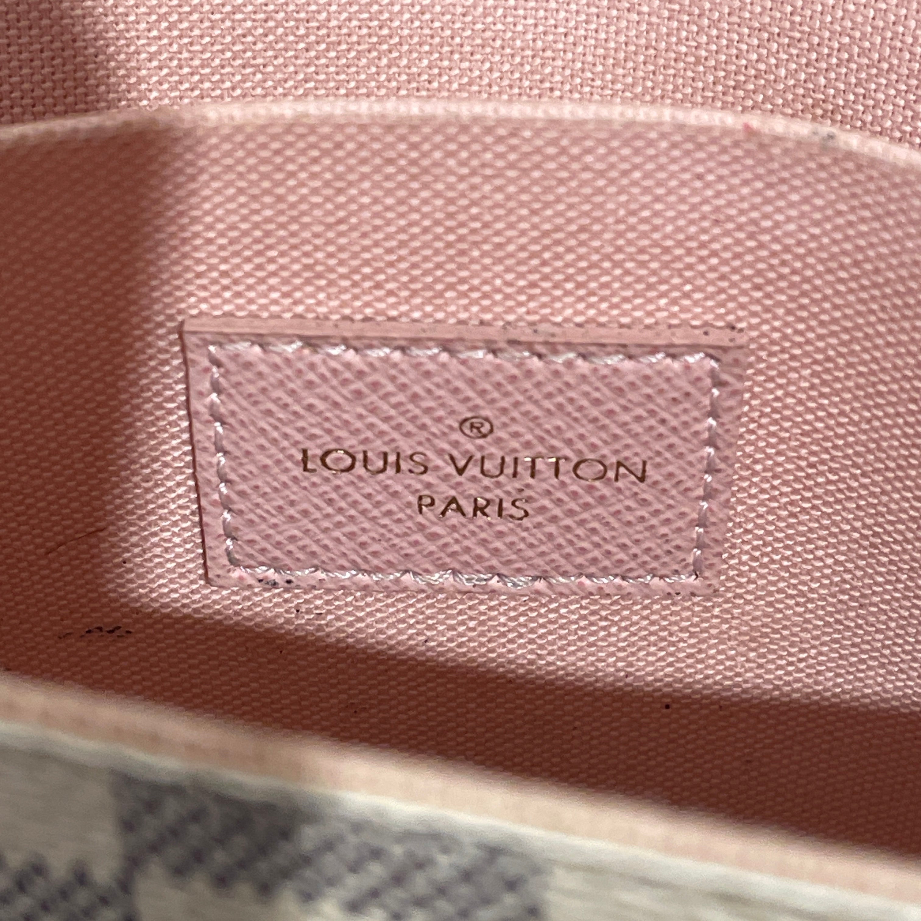 LOUIS VUITTON/Cross Body Bag/Hombre Check/Leather/CRM/Felicie Pochette in Damier view 6