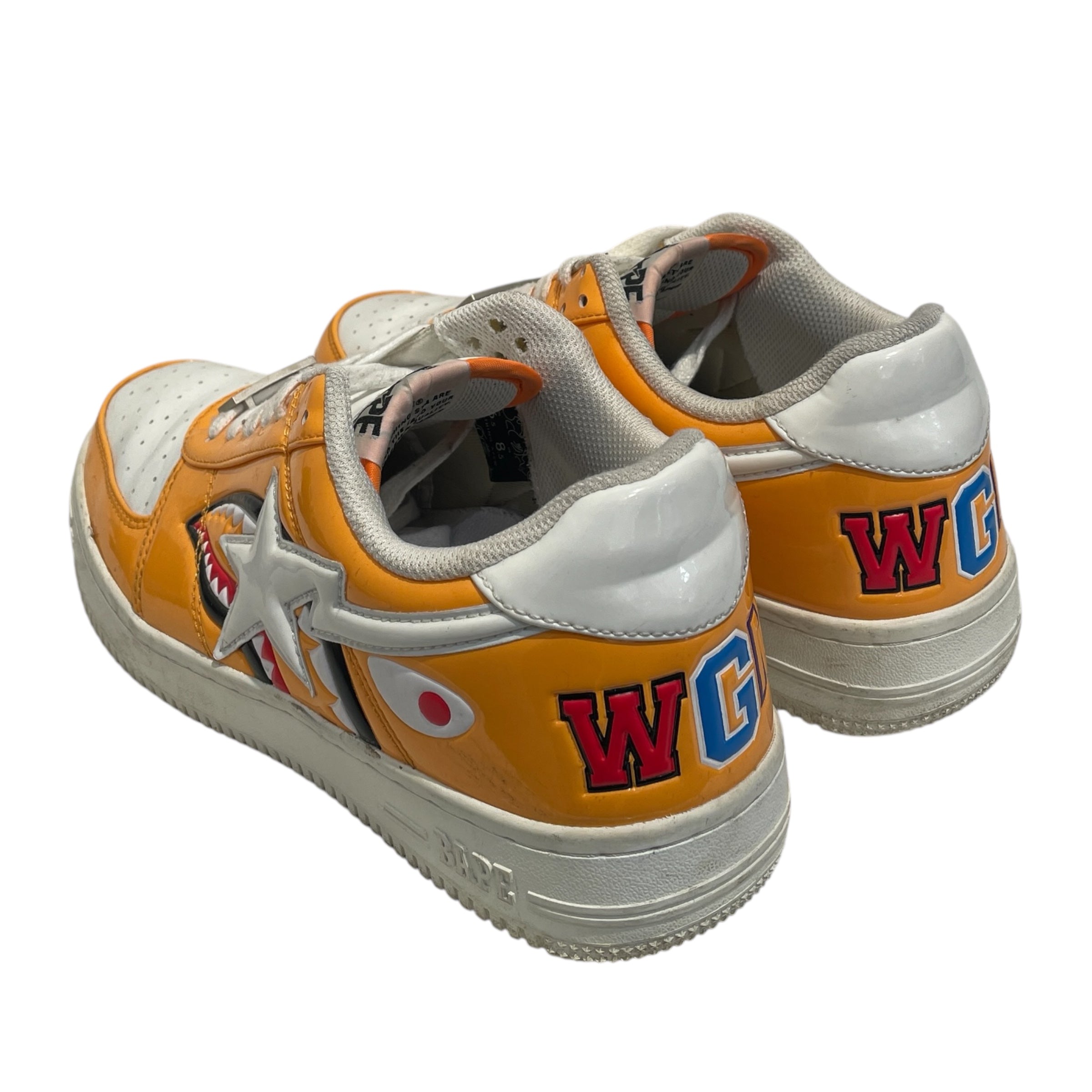 BAPE STA!/Low-Sneakers/US 8.5/Graphic/ORN/SHARK view 2
