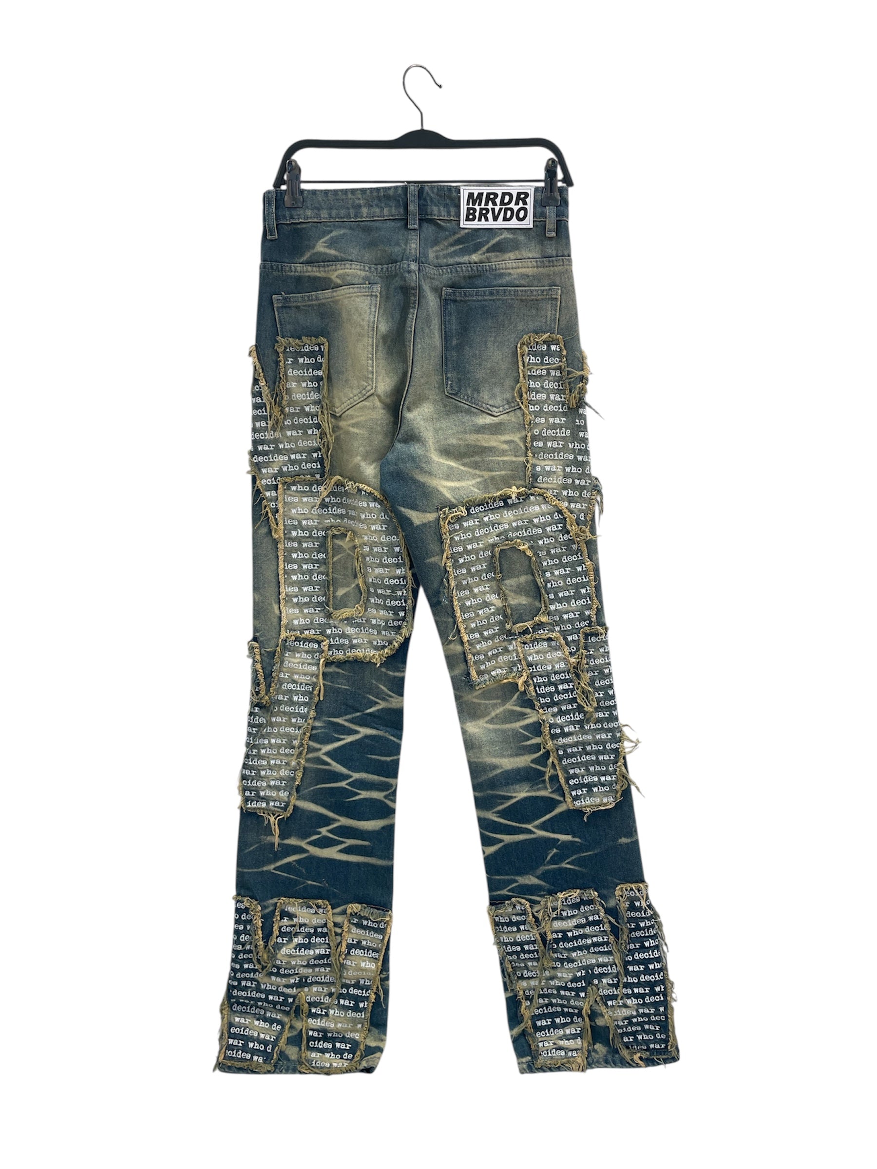 WHO DECIDES WAR/Pants/28/Denim/BLU/WDW OVERLAY RIPPED view 2