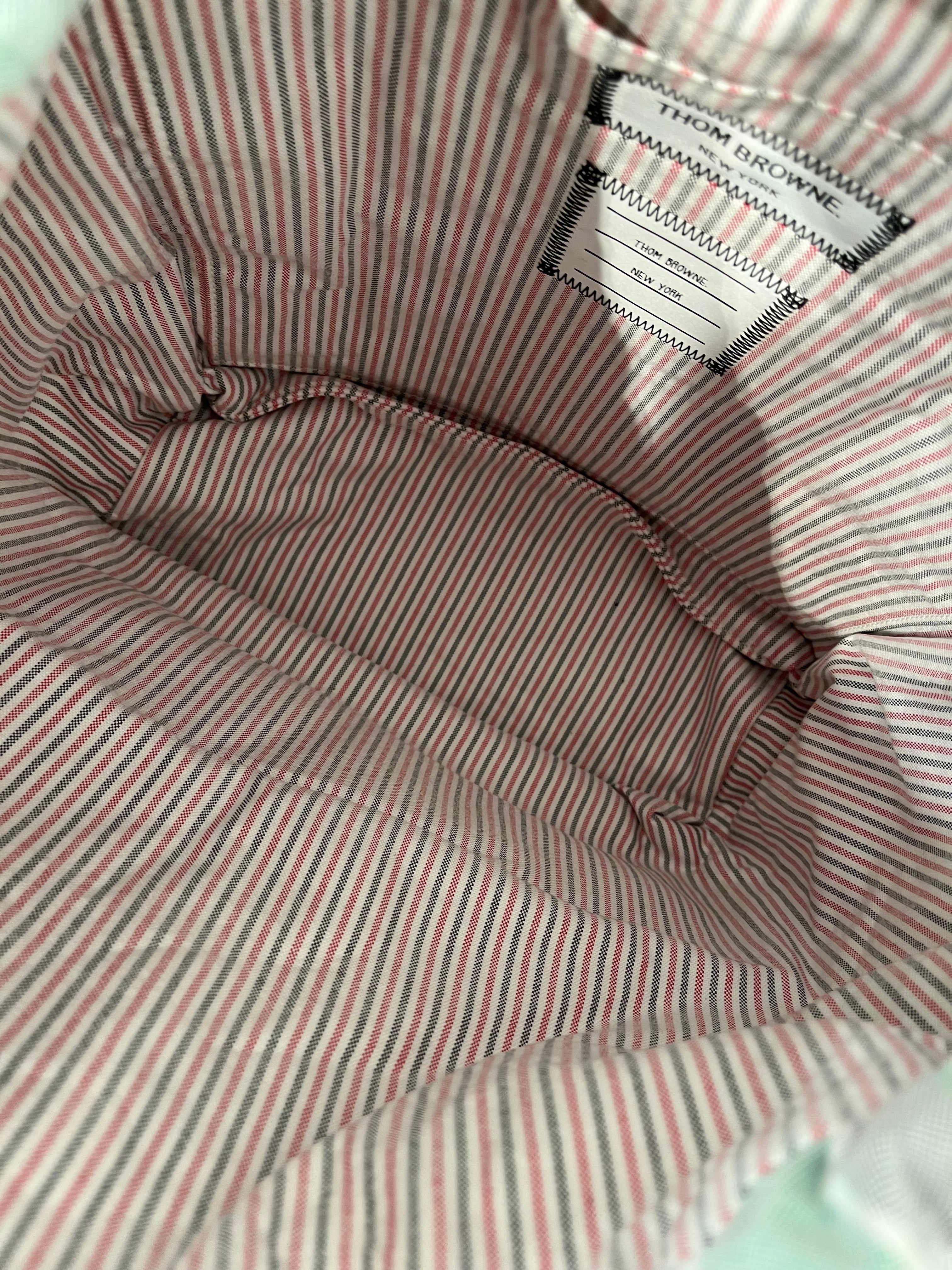 THOM BROWNE. NEW YORK/Backpack/Stripe/Cotton/GRN/SAMPLE BAG view 5