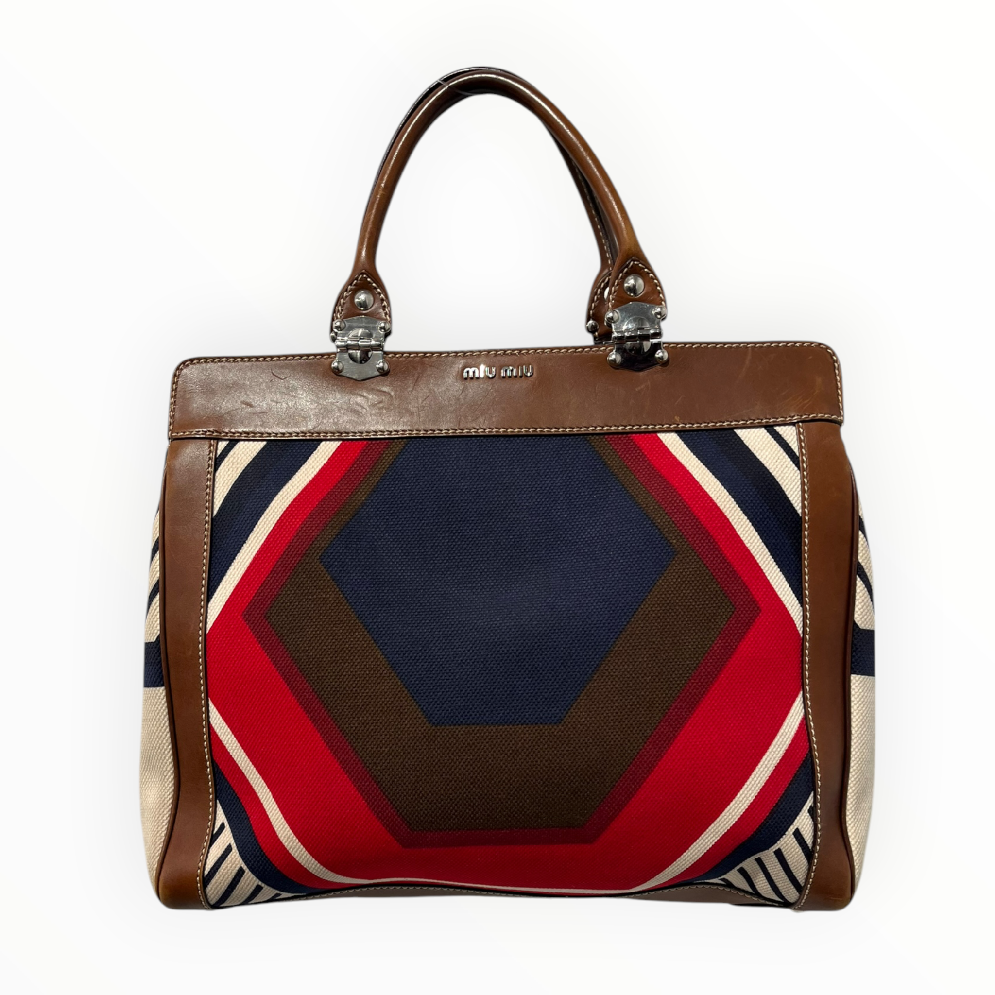 MIU MIU/Bag/Cotton/BRW/ESAGONO TWIGGY HANDLE BAG view 1