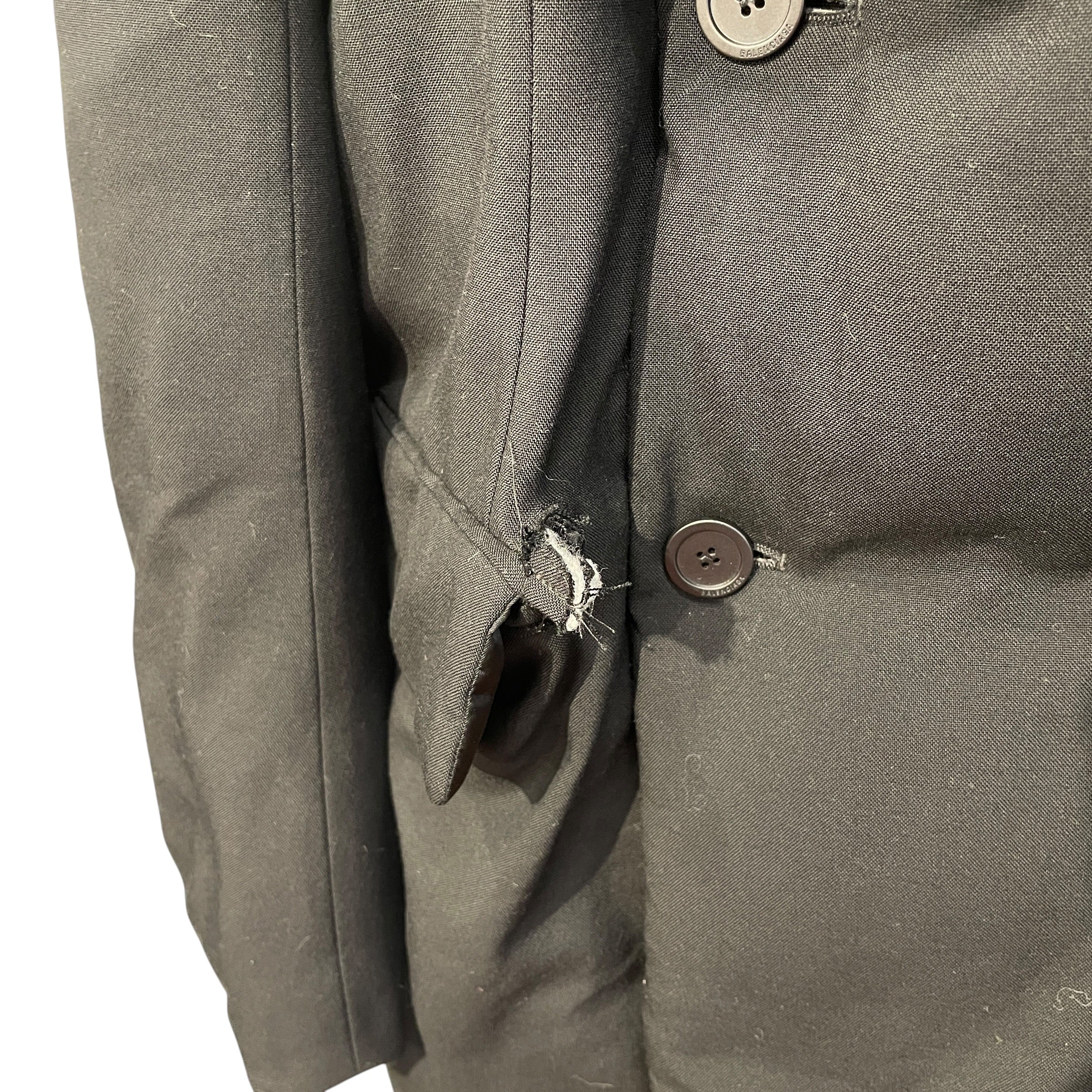 BALENCIAGA/Jacket/1/Wool/BLK/AW2024 PADDED SHOULDER BLAZER view 5
