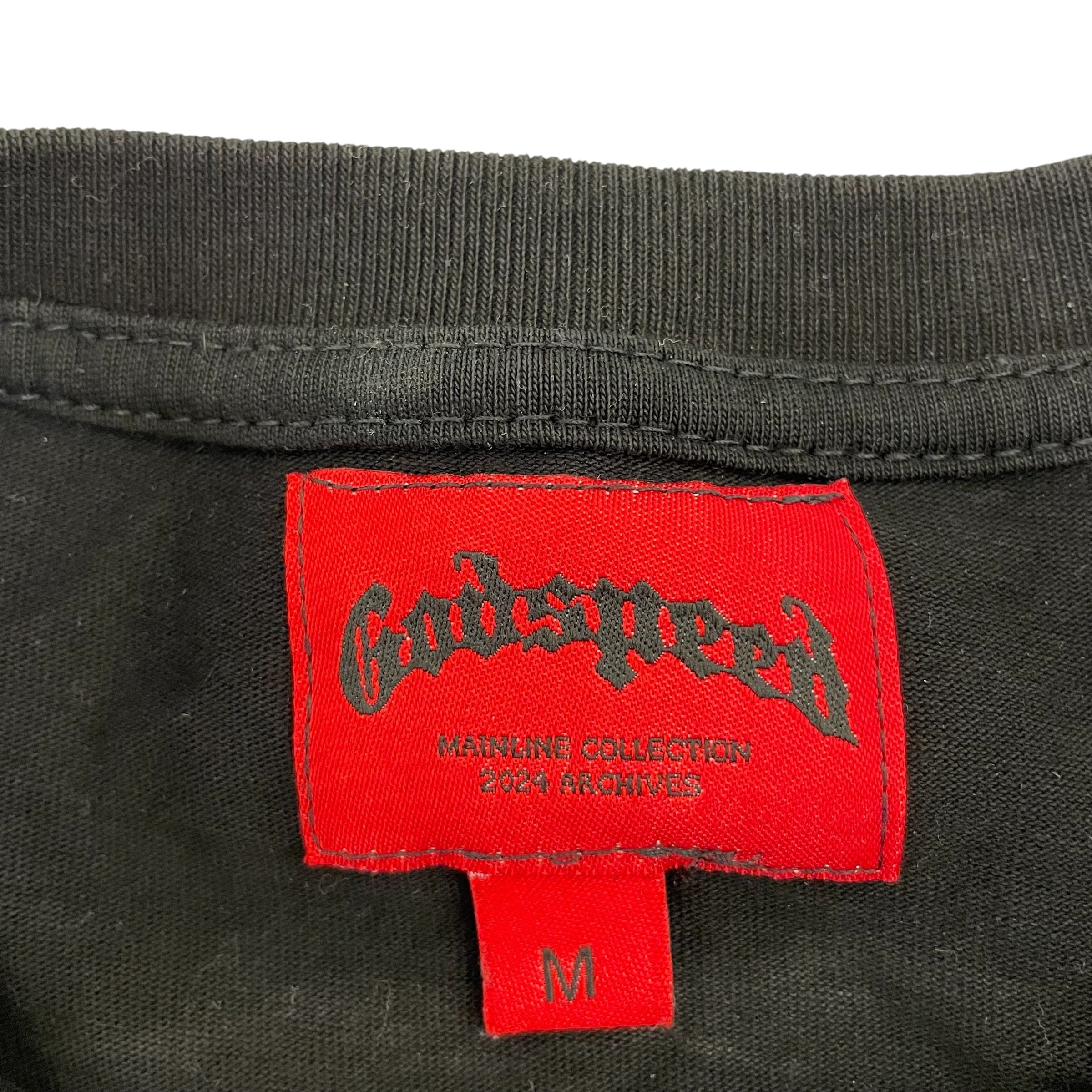 GODSPEED NEW YORK/T-Shirt/M/Cotton/BLK/Graphic/football view 5