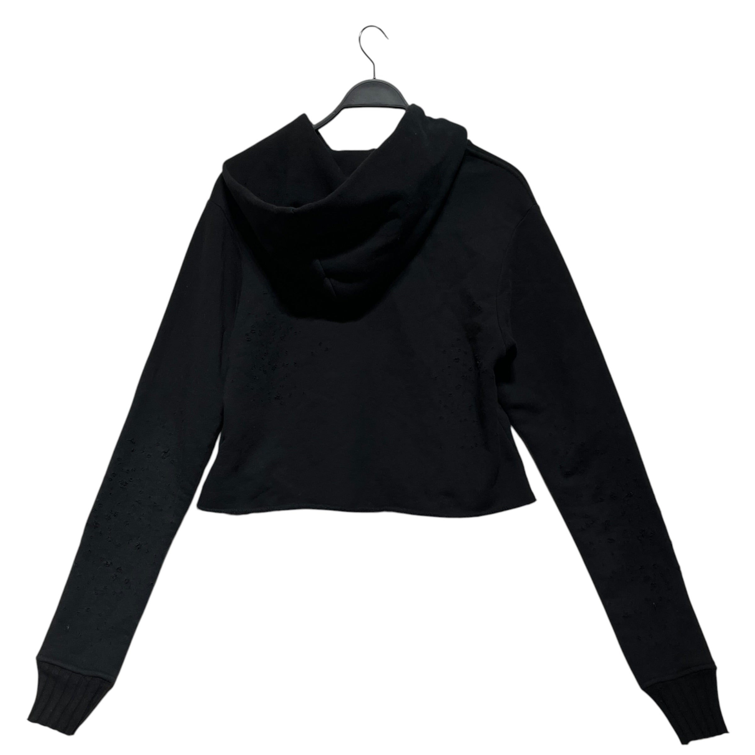 AMIRI/Hoodie/L/Cotton/BLK/Distressed Cropped Hoodie view 2