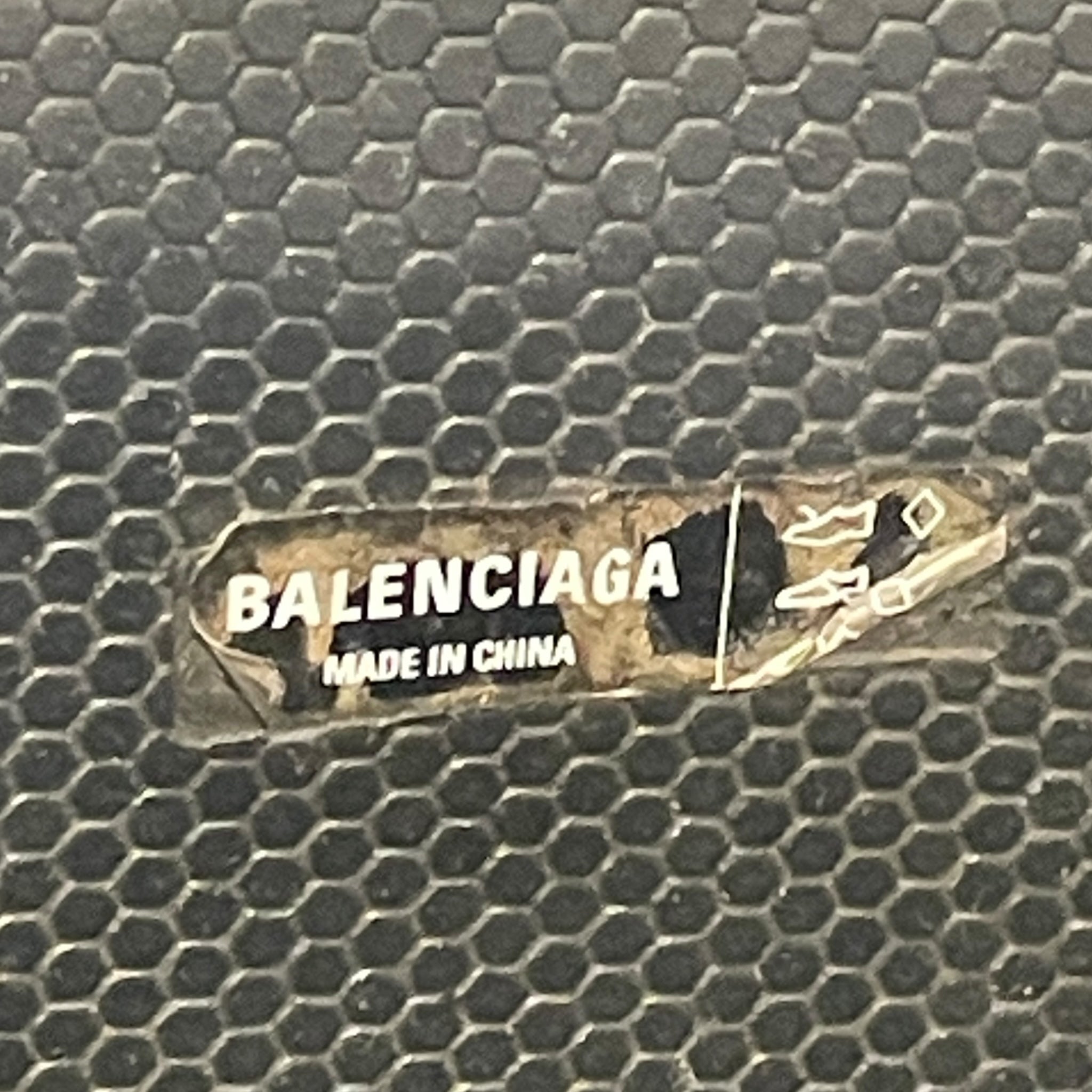 BALENCIAGA/Rain Boots/US 9.5/BLK/Balenciaga croc boot view 3