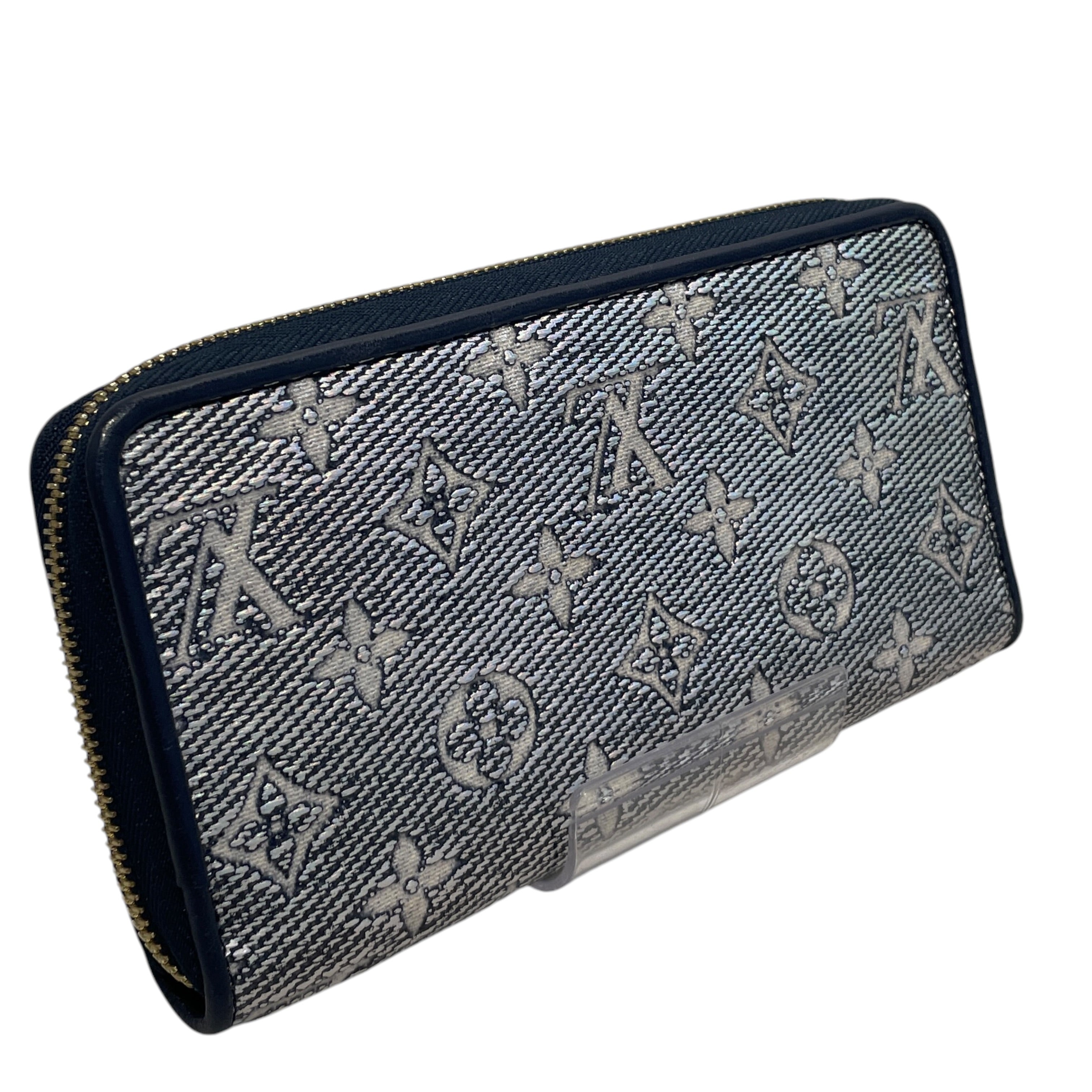 LOUIS VUITTON/Long Wallet/Monogram/Leather/BLU/L's/monoglam view 2