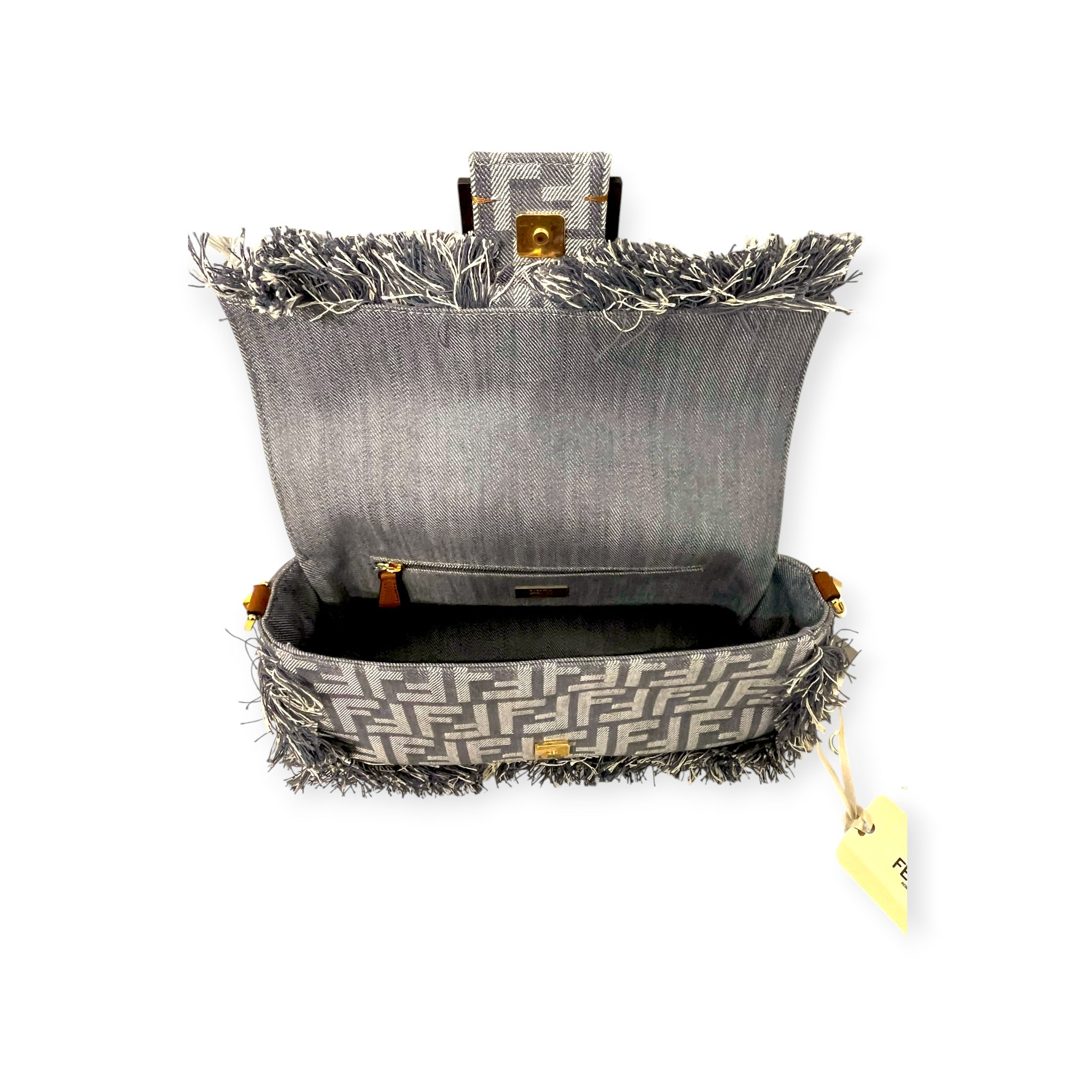 FENDI/Bag/Monogram/Denim/BLU/BAGUETTE/DENIM FRAYING view 6