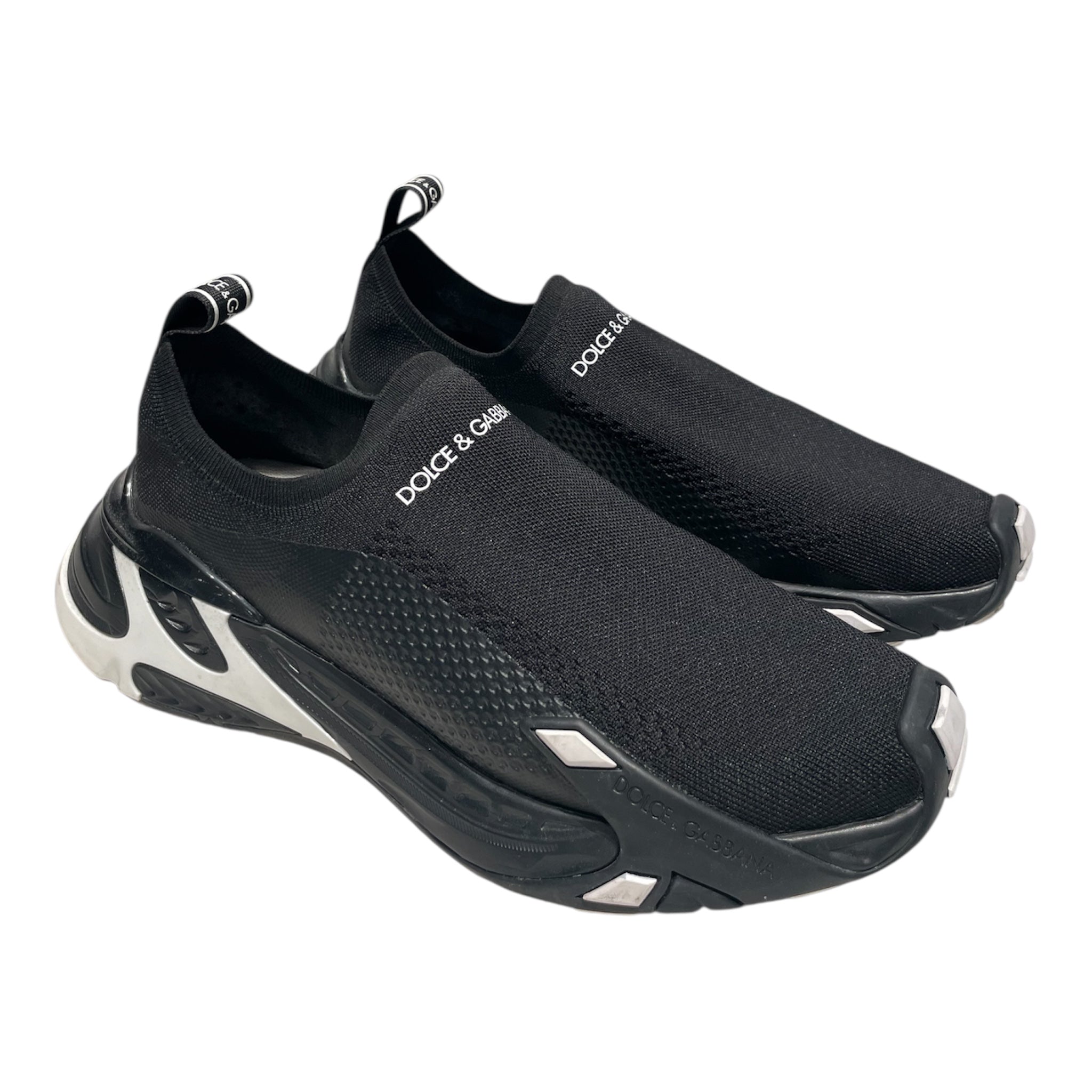 DOLCE&GABBANA/Low-Sneakers/US 9/Cotton/BLK/sorrento strecthy mesh view 1