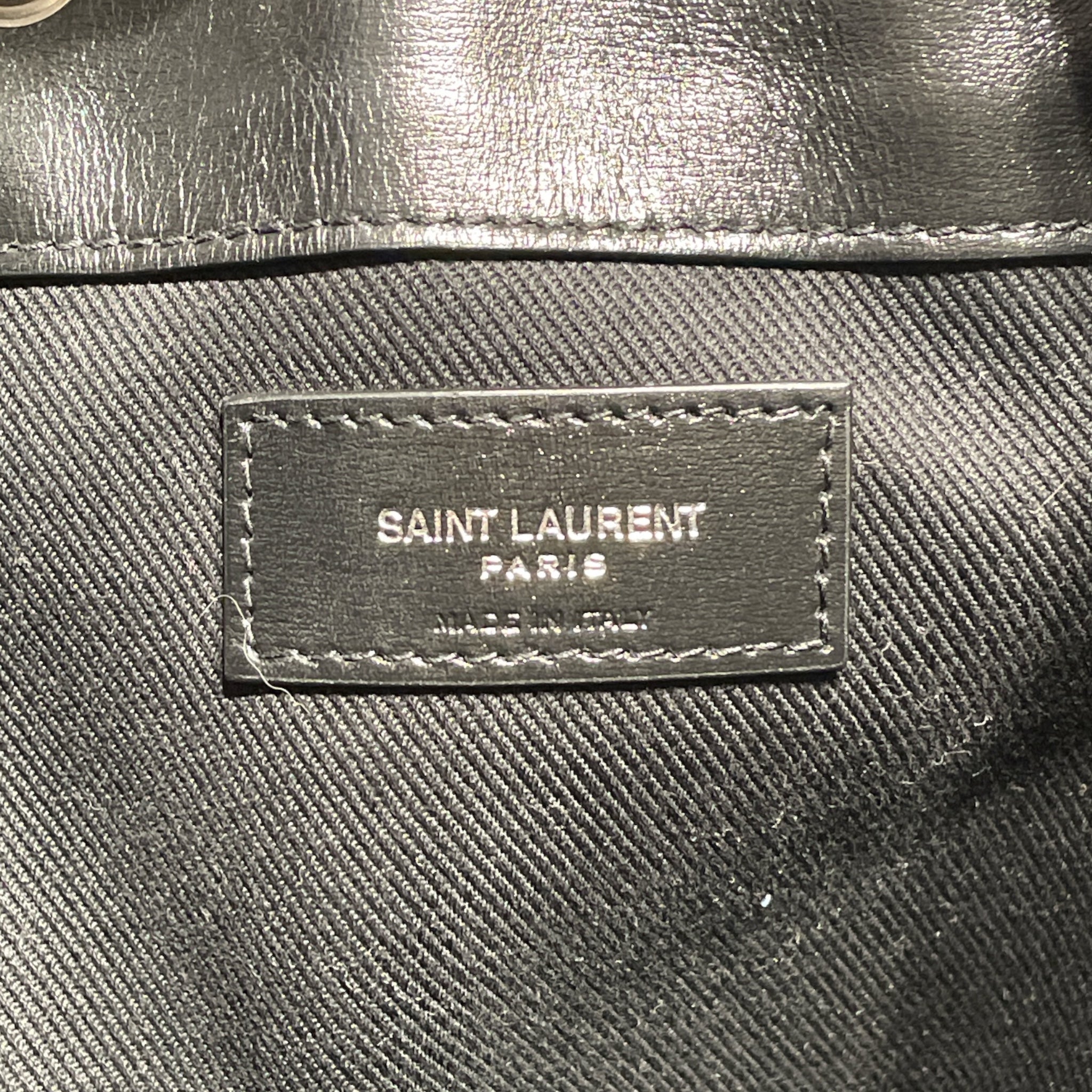 SAINT LAURENT/Tote Bag/Stripe/BLK/Sport Long Bucket bag view 5