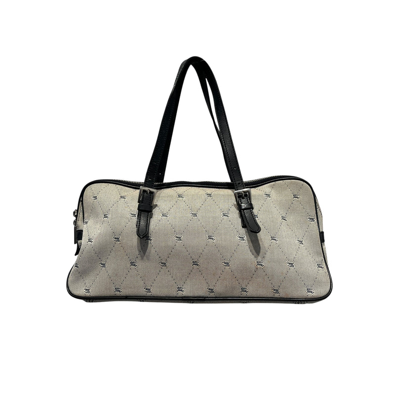 BURBERRY BLUE LABEL/Hand Bag/OS/Cotton/SLV/BURBERRY LONDON BLUE