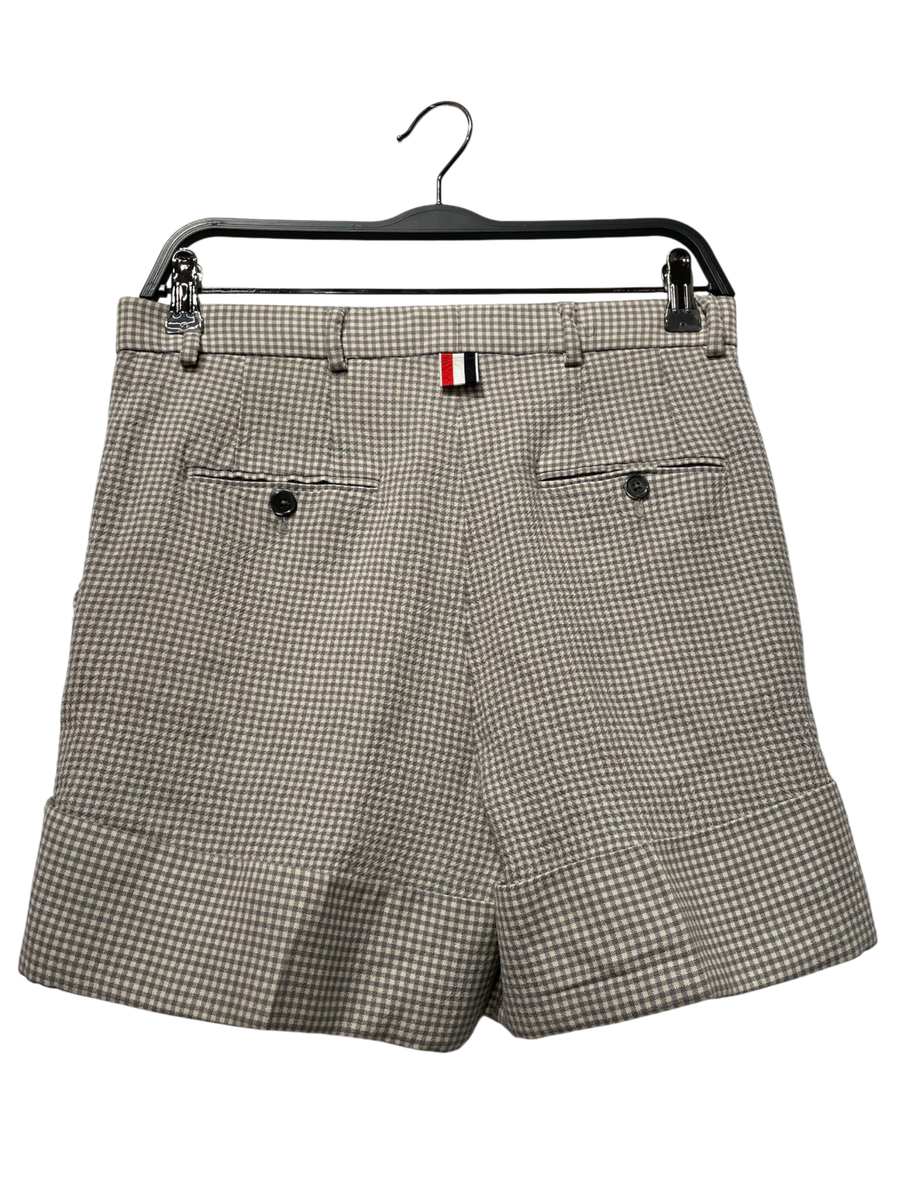 THOM BROWNE. NEW YORK/Shorts/S/Plaid/Wool/GRY/ view 2