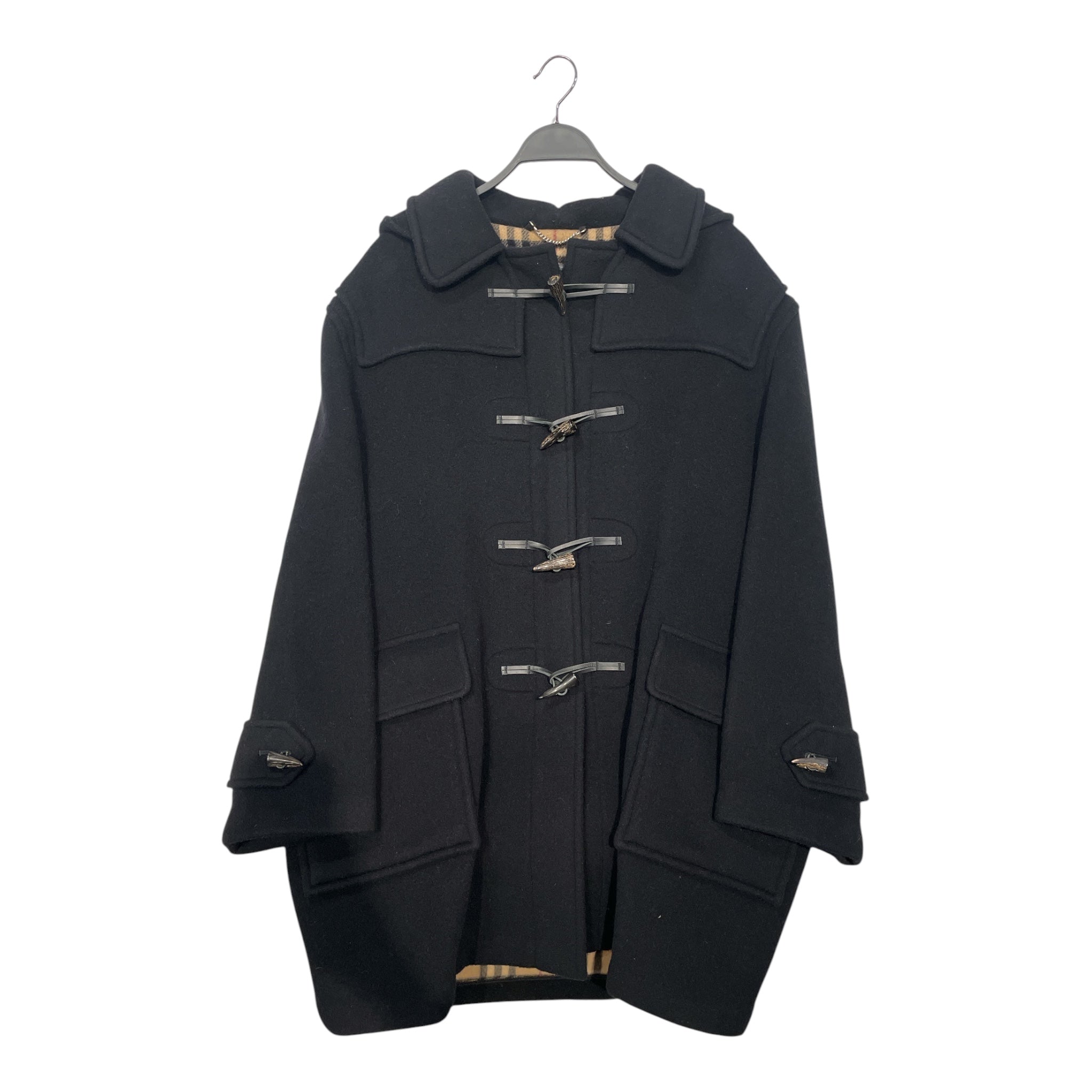 BURBERRY LONDON/Peacoat/L/Wool/BLK/TOGGLE COAT view 1