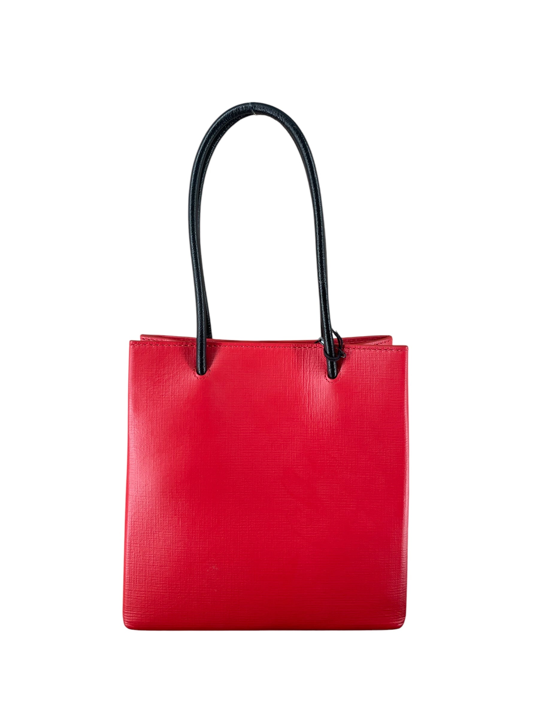 BALENCIAGA/Bag/Leather/RED/MINI TOTE SHOPPING BAG view 2