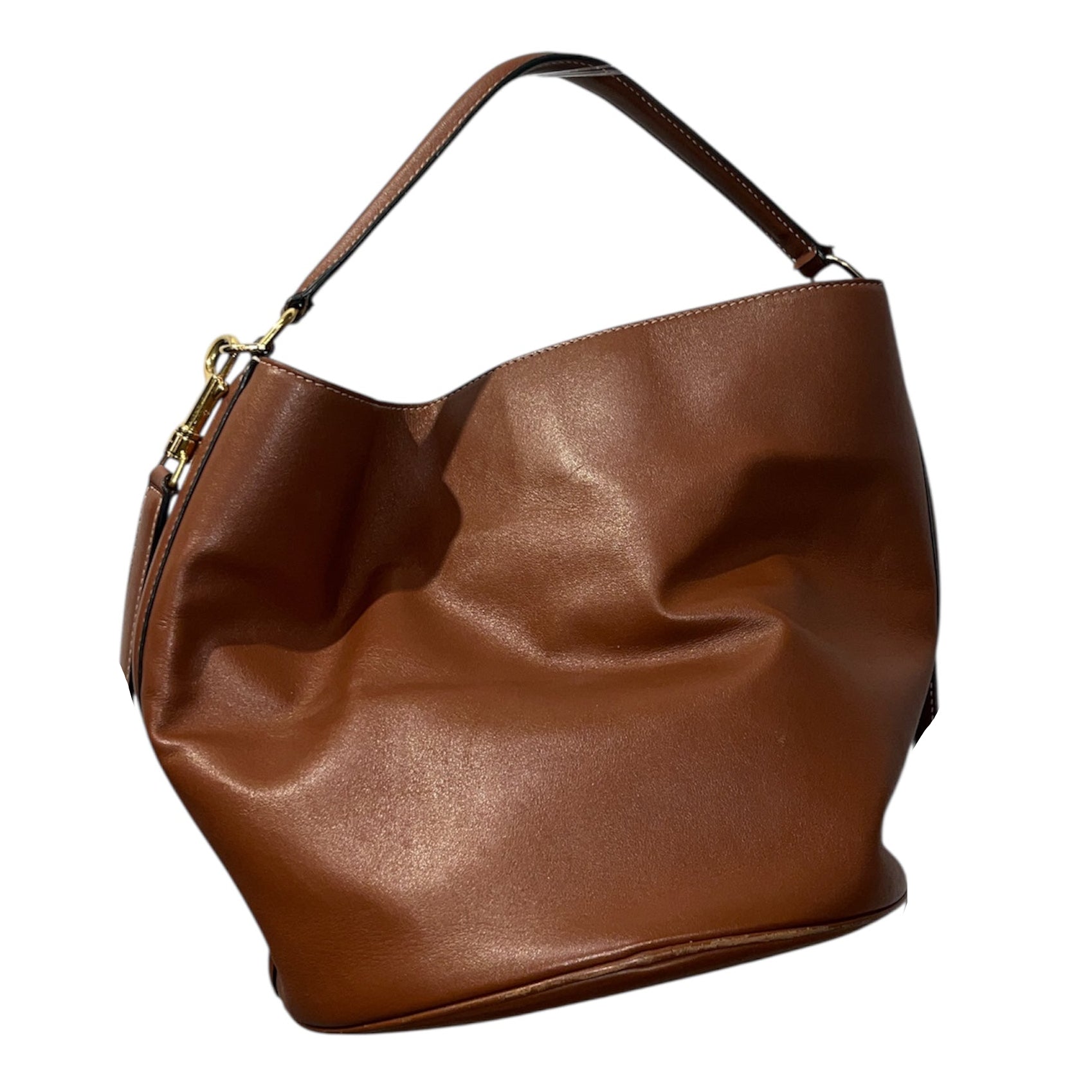 CELINE/Hand Bag/OS/Leather/CML/GOLD HARDWARE view 2