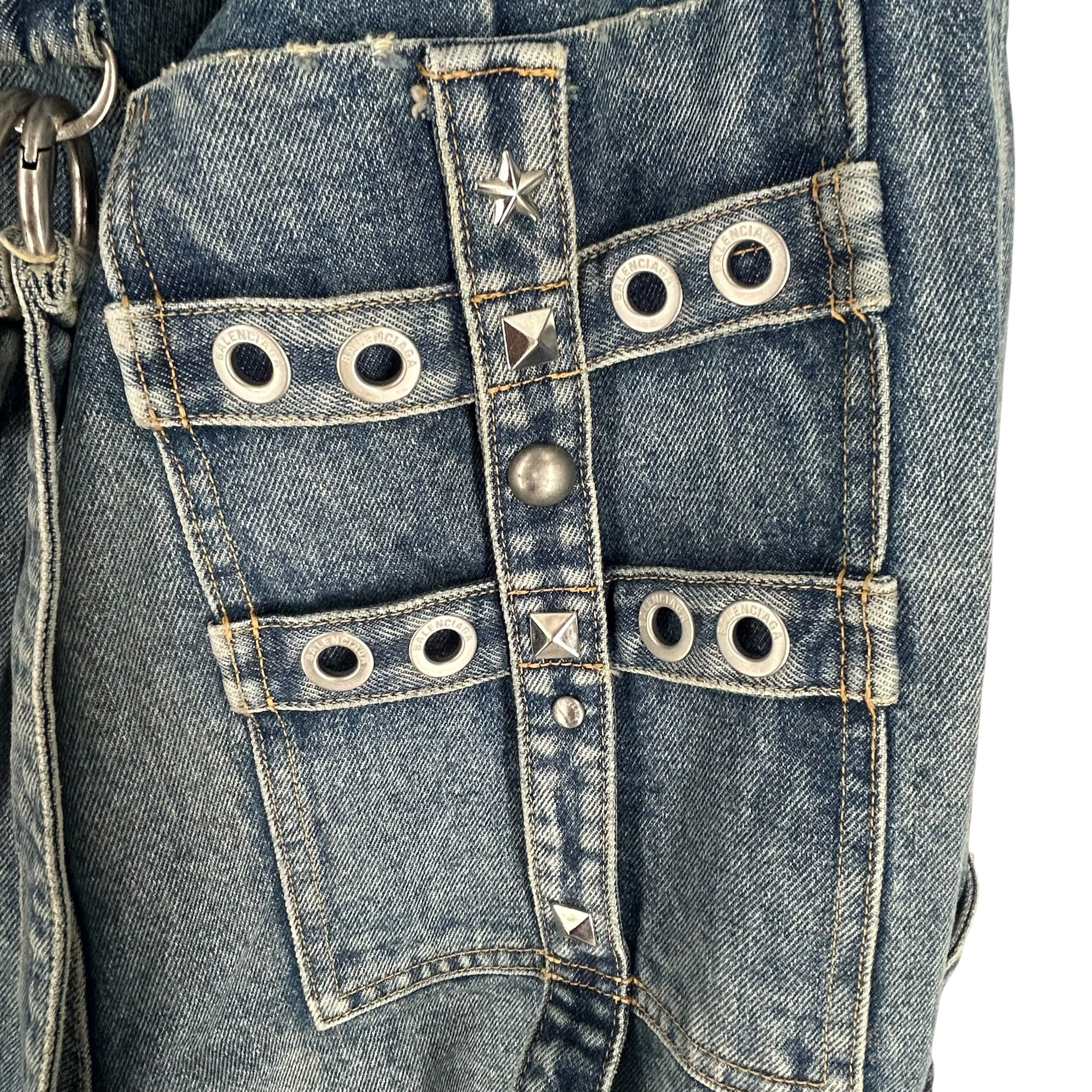 BALENCIAGA/Cargo Pants/29/Denim/BLU/JP57 2021 01097 view 5