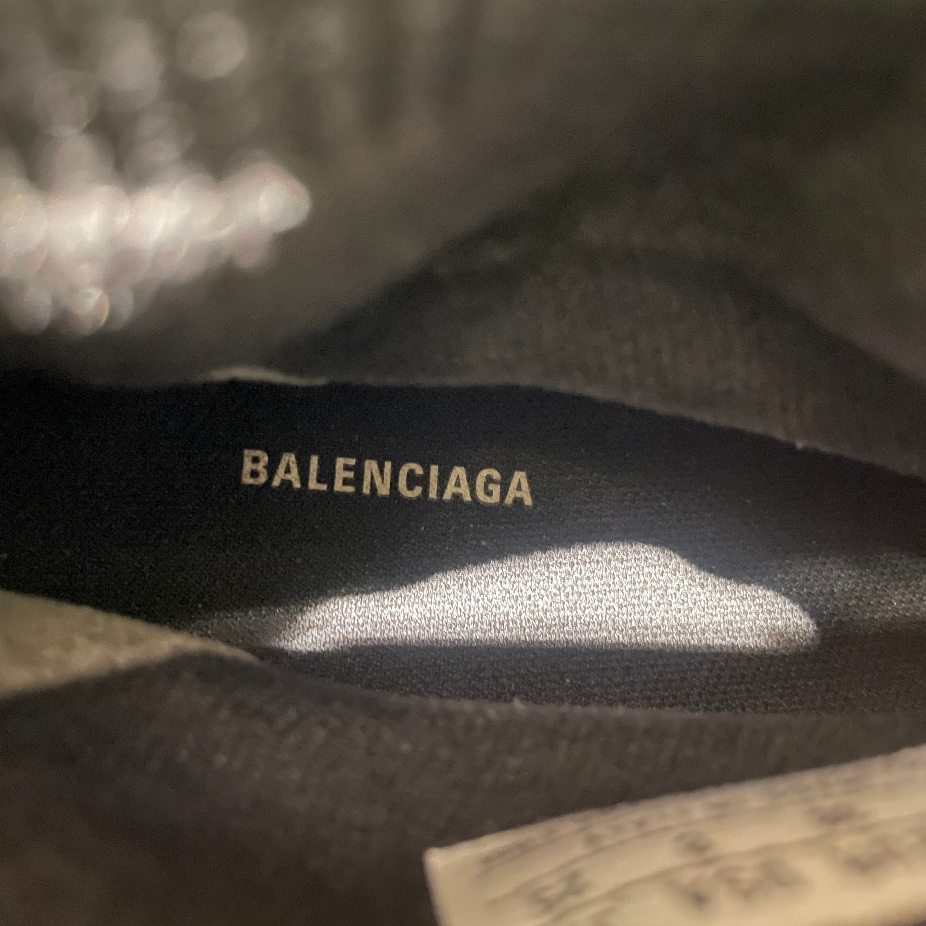 BALENCIAGA/Hi-Sneakers/US 8/Acrylic/BLK/ view 3