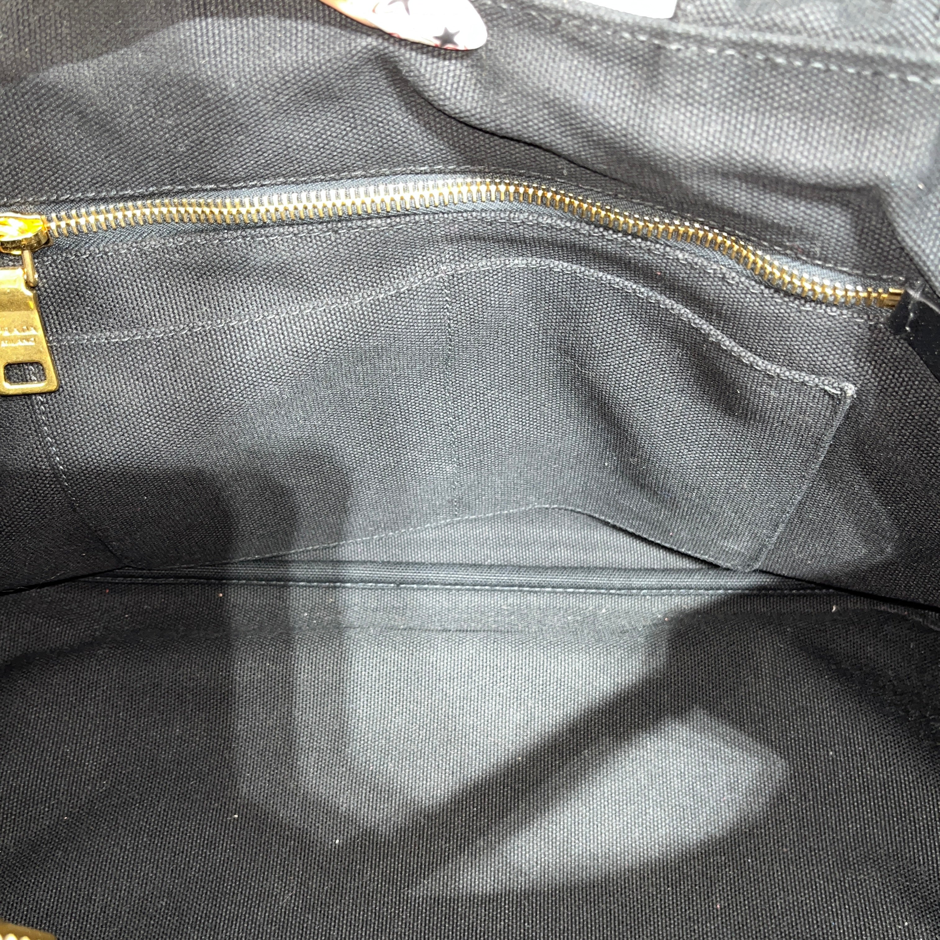 PRADA/Tote Bag/Cotton/BLK/jewled/ canapa canvas view 8