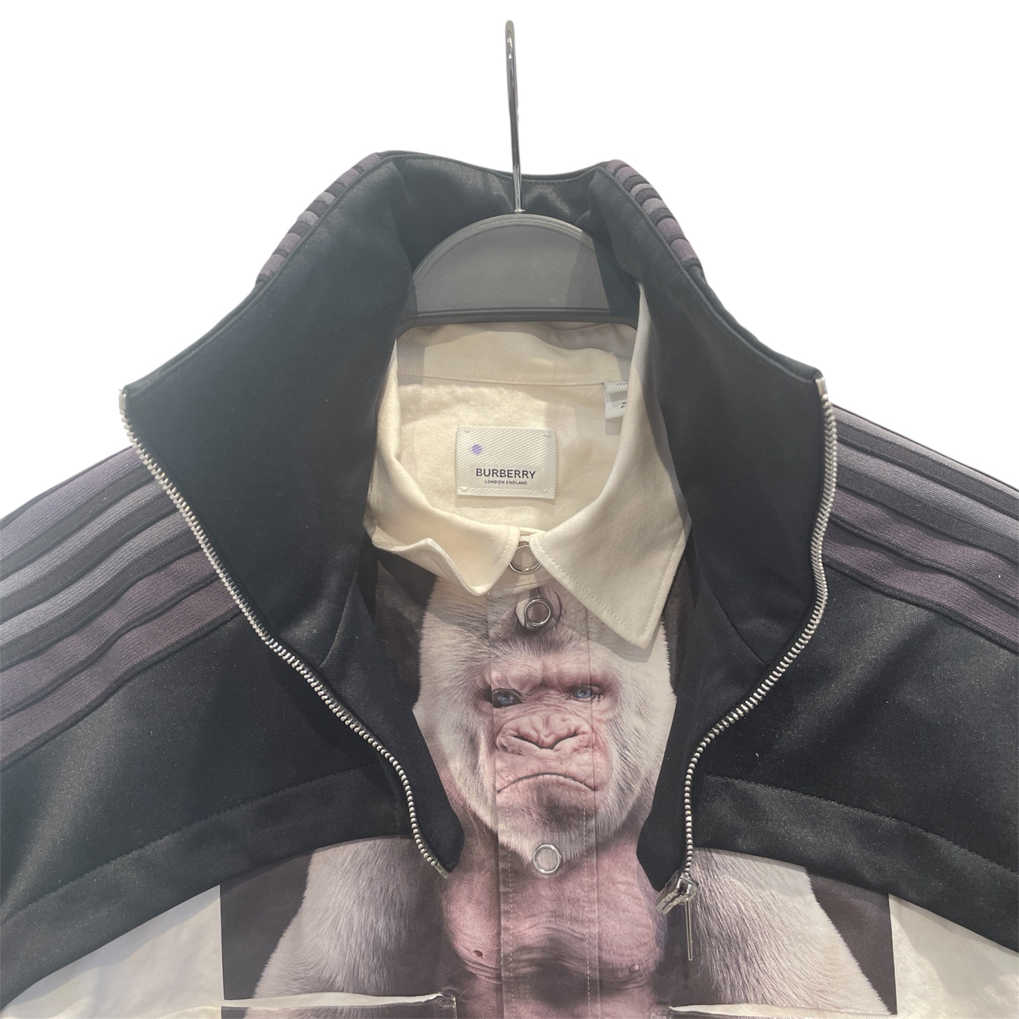 BURBERRY LONDON/LS Shirt/S/Polyester/WHT/ view 3