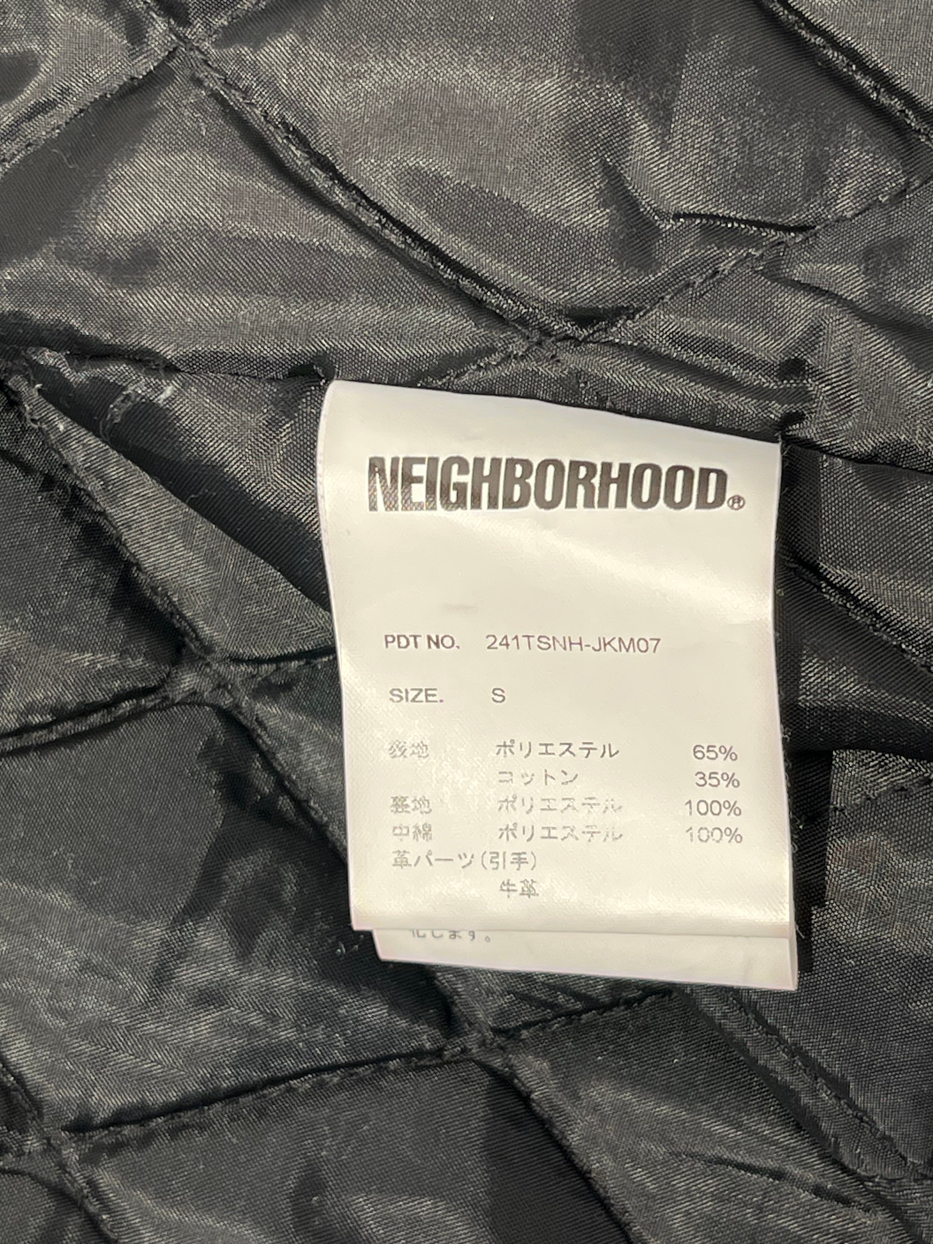 NEIGHBORHOOD/Puffer Vest/S/Polyester/BLK/ view 4