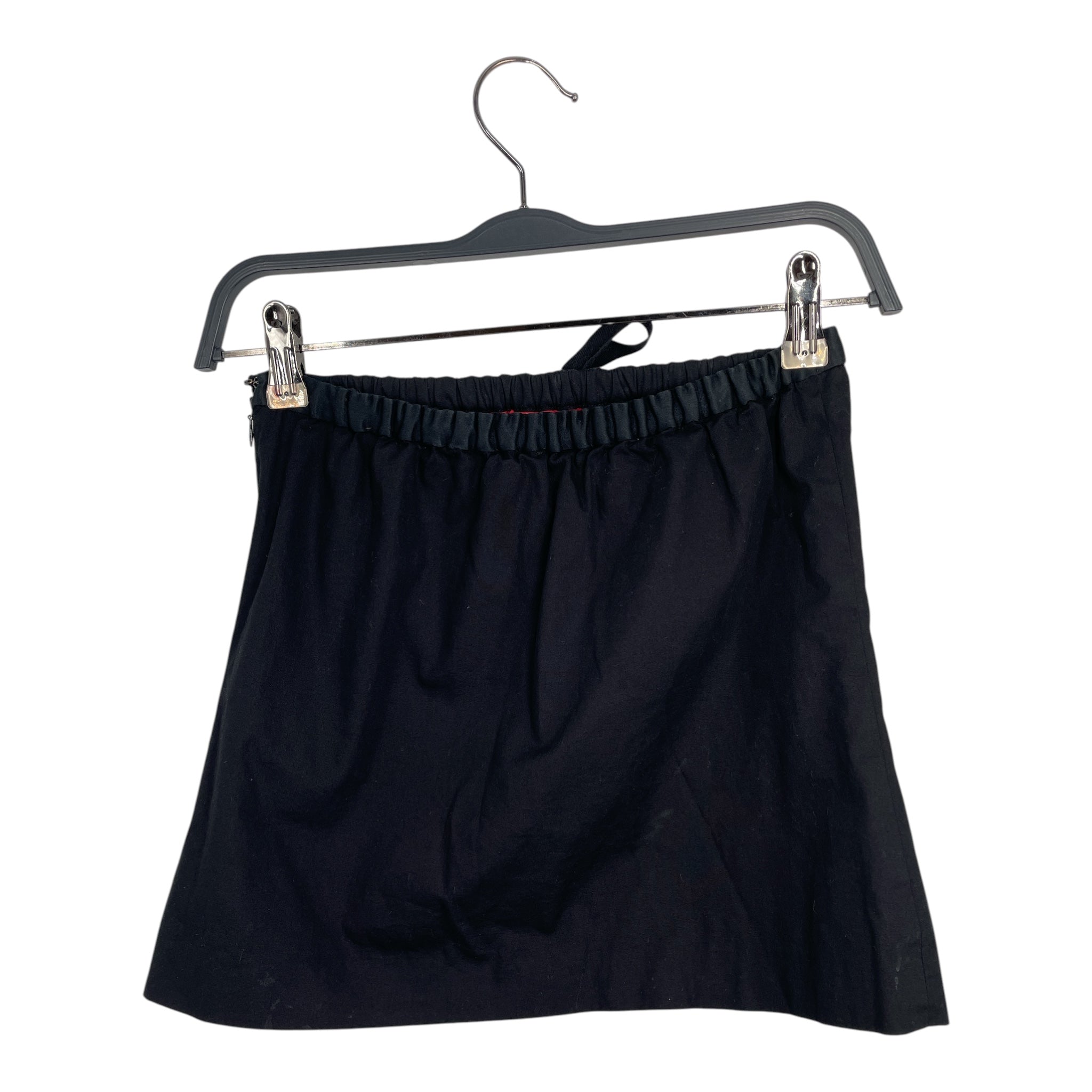 Sue UNDERCOVER/Skirt/1/Cotton/RED/TIE WASTE BLACK BACK view 2