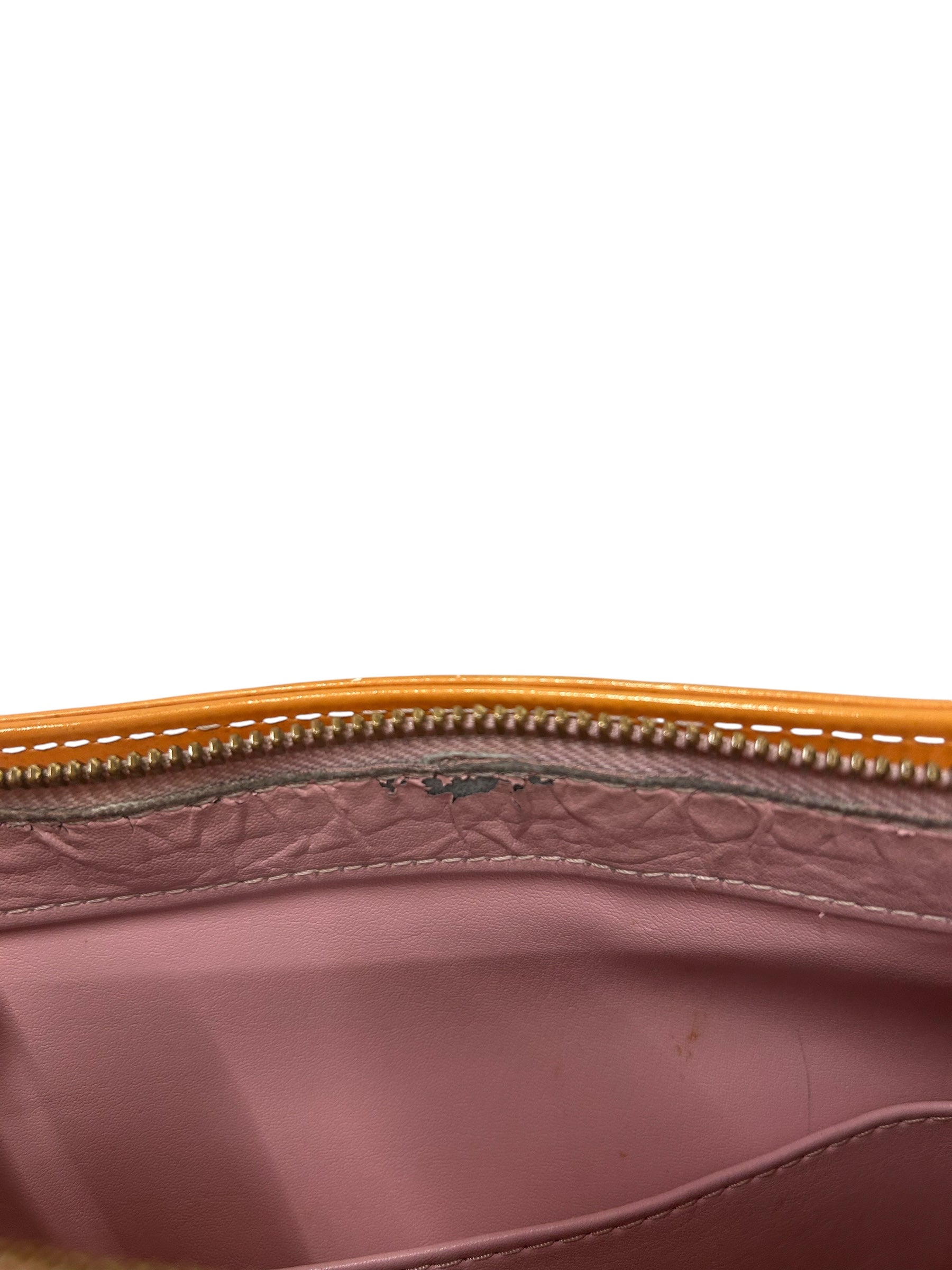 LOUIS VUITTON/Tote Bag/Monogram/Leather/YEL/Vernis Yellow view 8