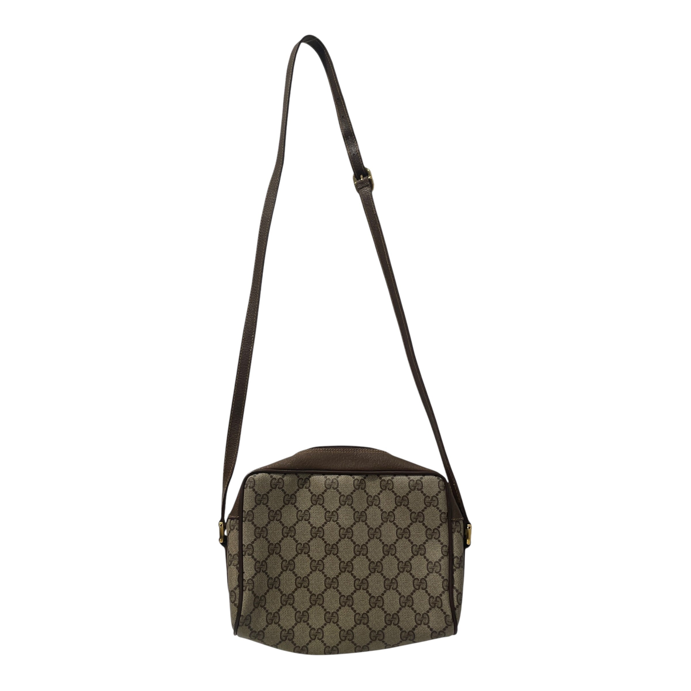 GUCCI/Cross Body Bag/Monogram/Leather/BRW/Sherry Line Crossbody Bag view 4