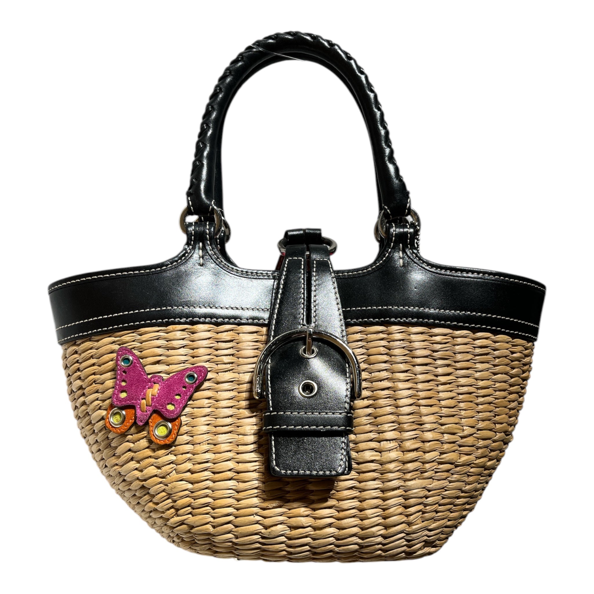COACH/Basket Bag/BEG/DAMAGED WICKER view 1