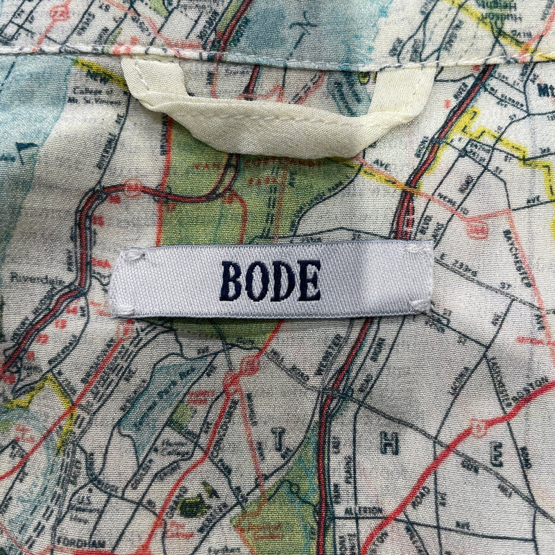 BODE/NYC Map Long Sleeve Shirt/S/M
