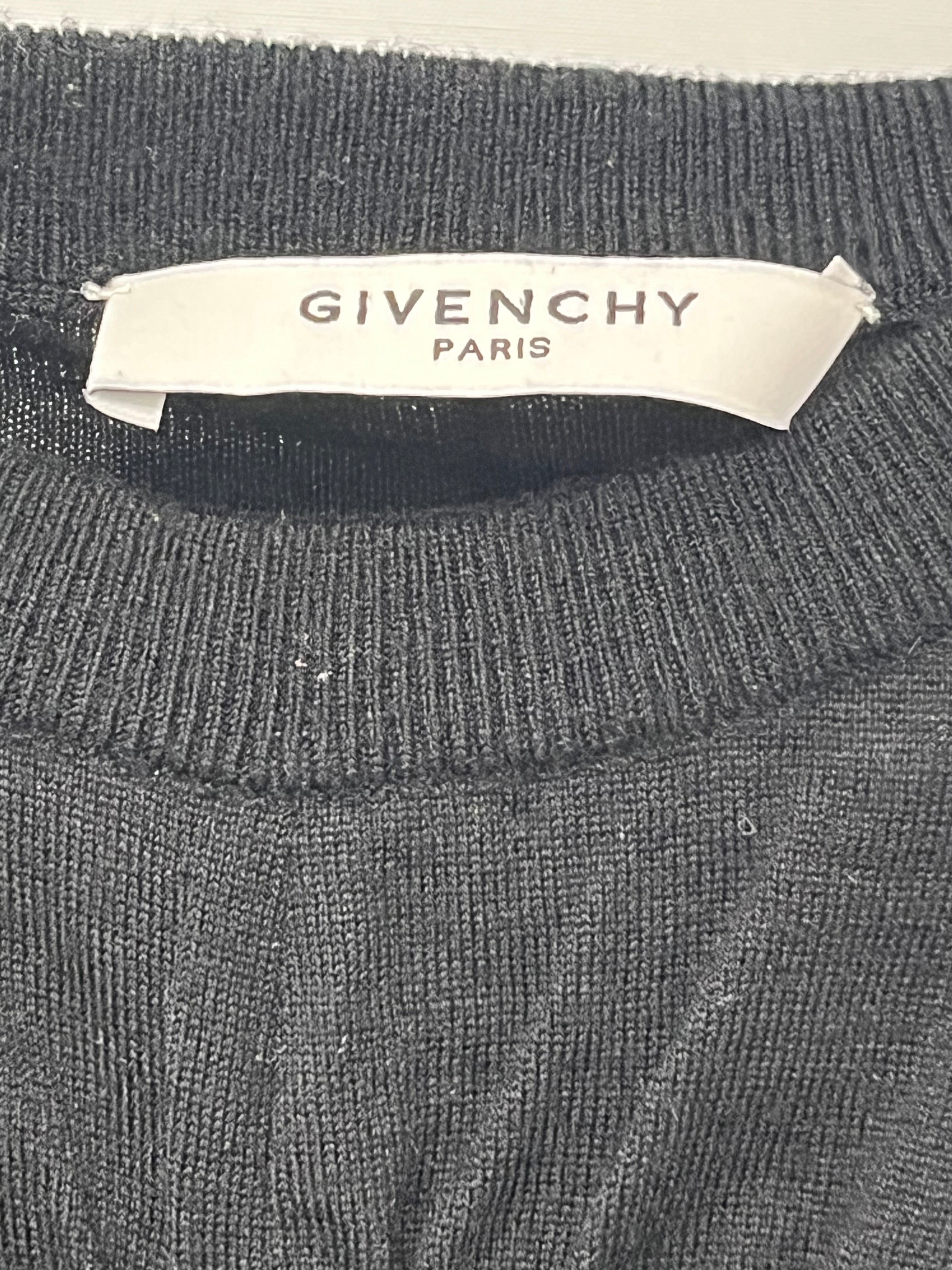 GIVENCHY/Sweater/S/Wool/BLK/SLEEVELESS RUFFLE KNIT view 3
