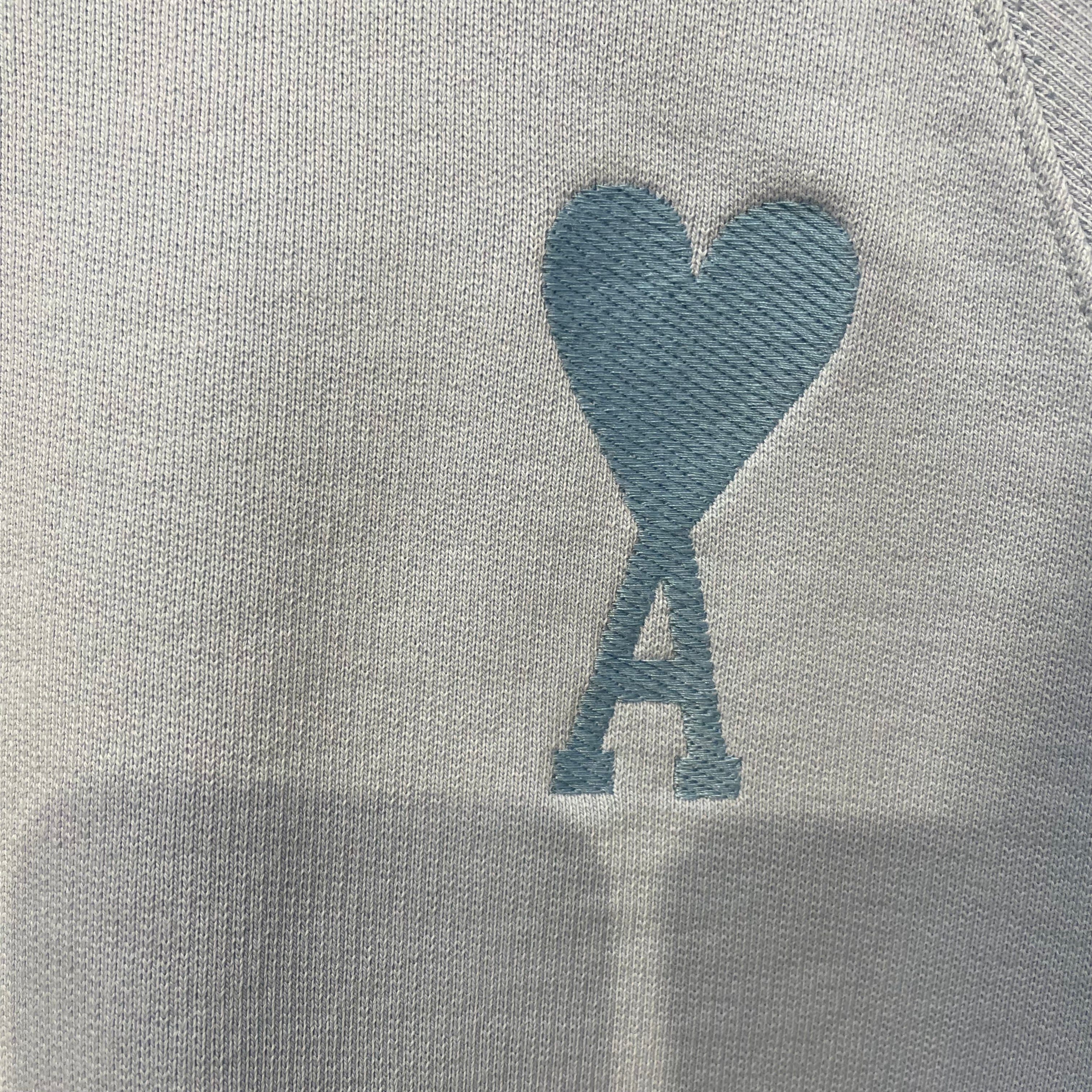 ami alexandre mattiussi/Sweatshirt/M/Cotton/BLU/De Coeur Tonal Boxy view 4